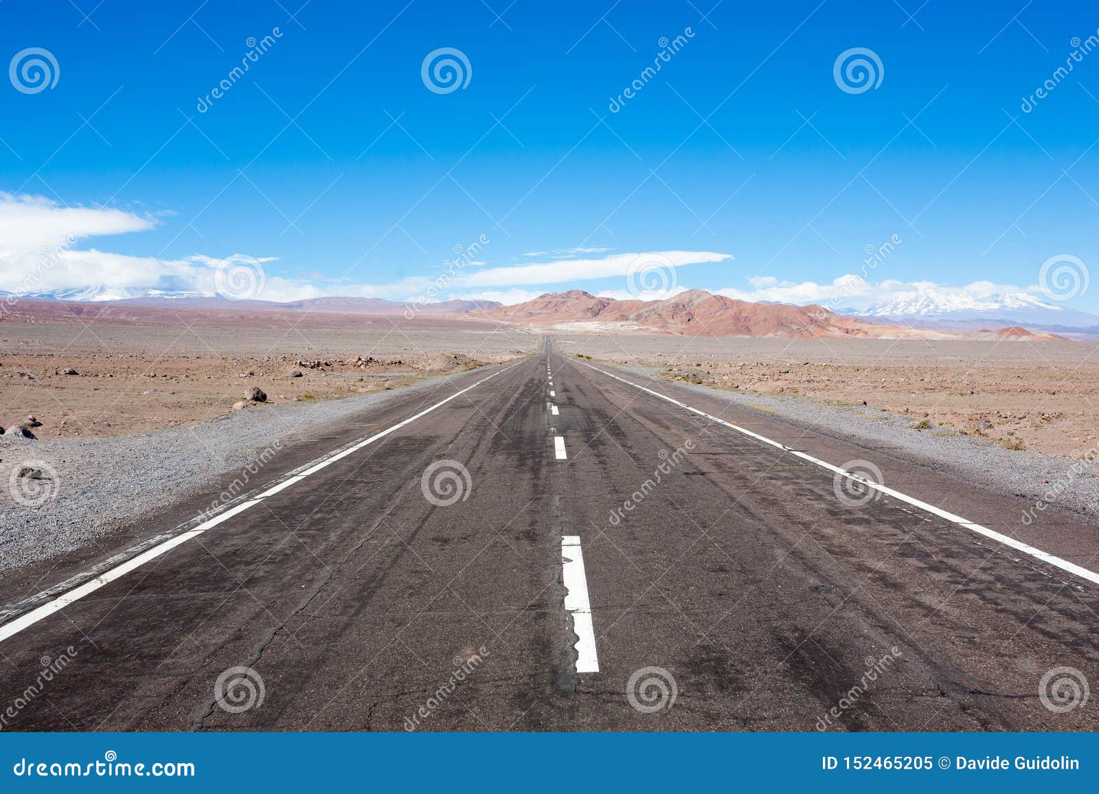road to san pedro de atacama, chile landscape