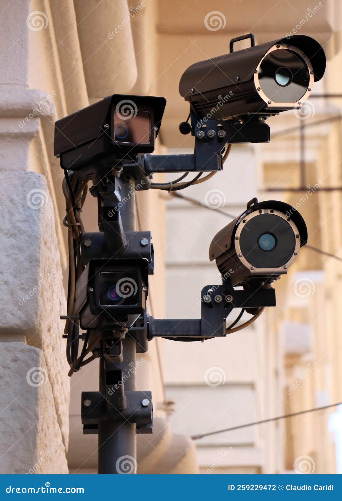 Road Traffic and Safety Cameras. Checking Traffic Conditions and Safety