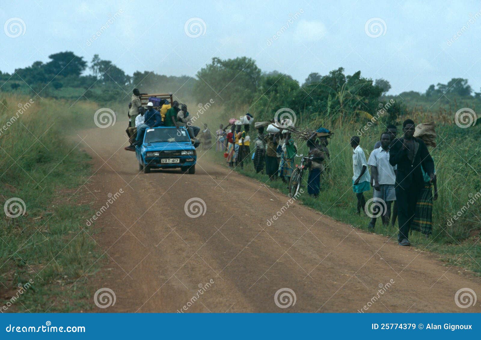 Road transport in Uganda. editorial stock image. Image of africa 25774379