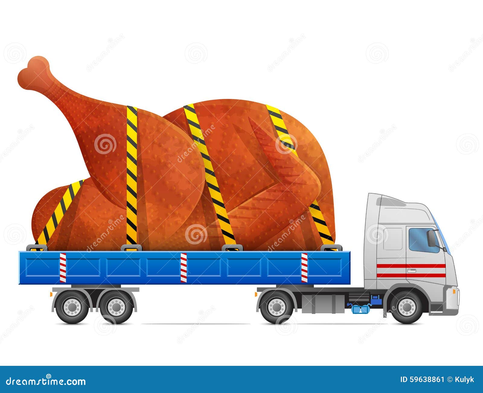 Road Transportation Of Roast Turkey, Chicken Stock Vector - Illustration of bake, poultry: 59638861 How To Transport A Cooked Turkey