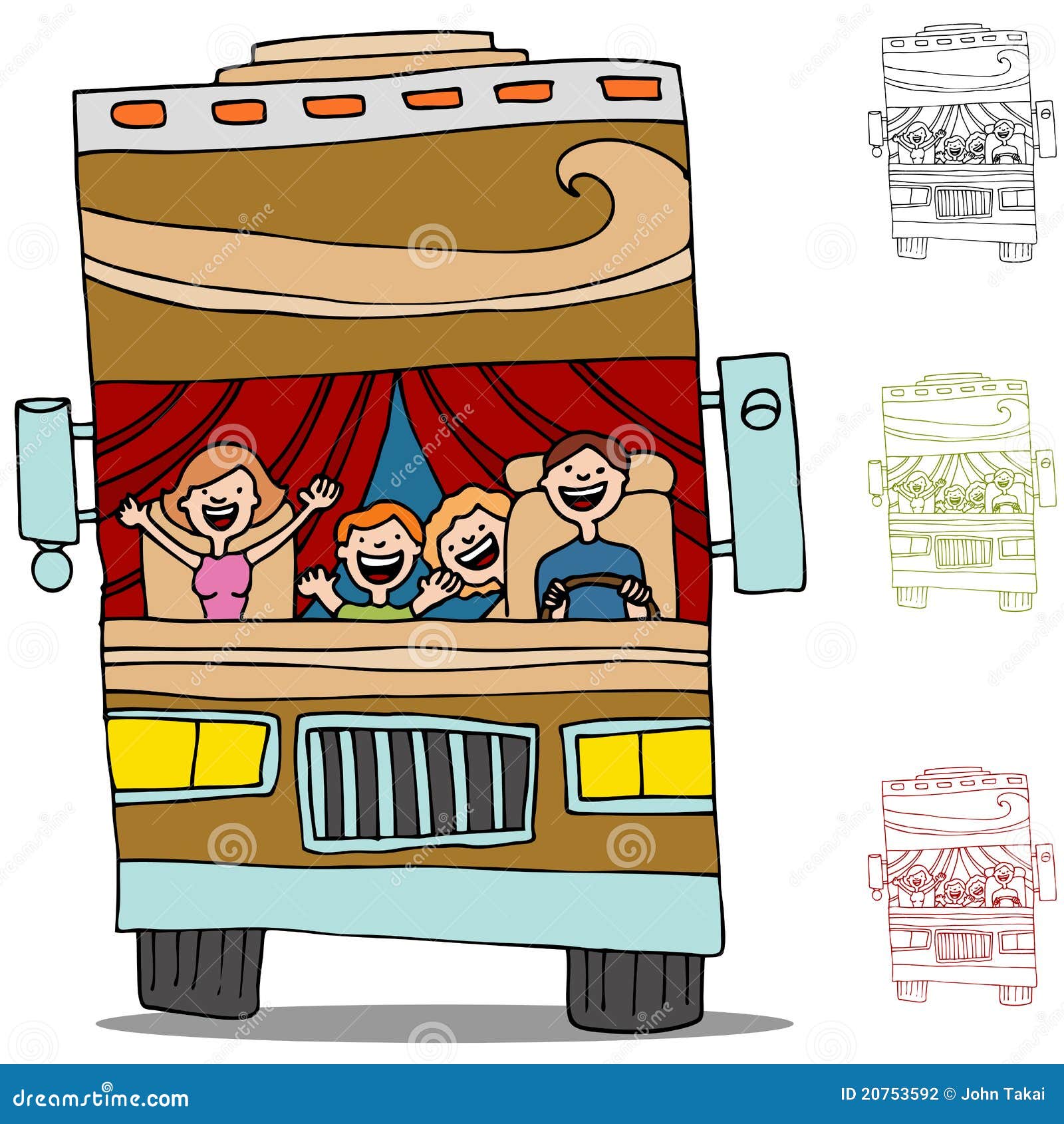 rv road trip clip art