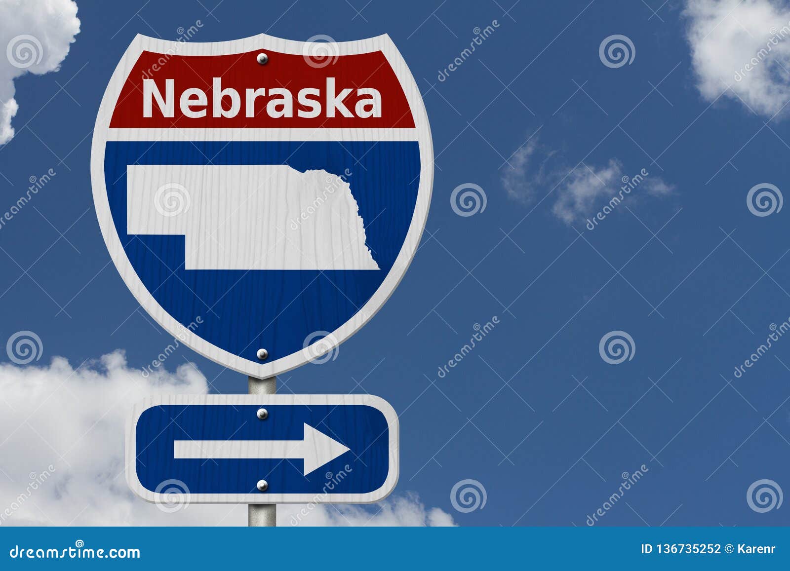 road trip to nebraska with sky
