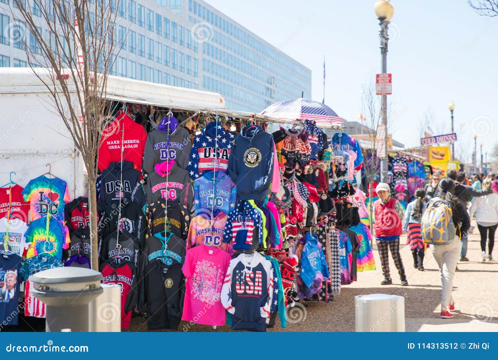 Road Vendor Selling Clothes Editorial Photography Image of street