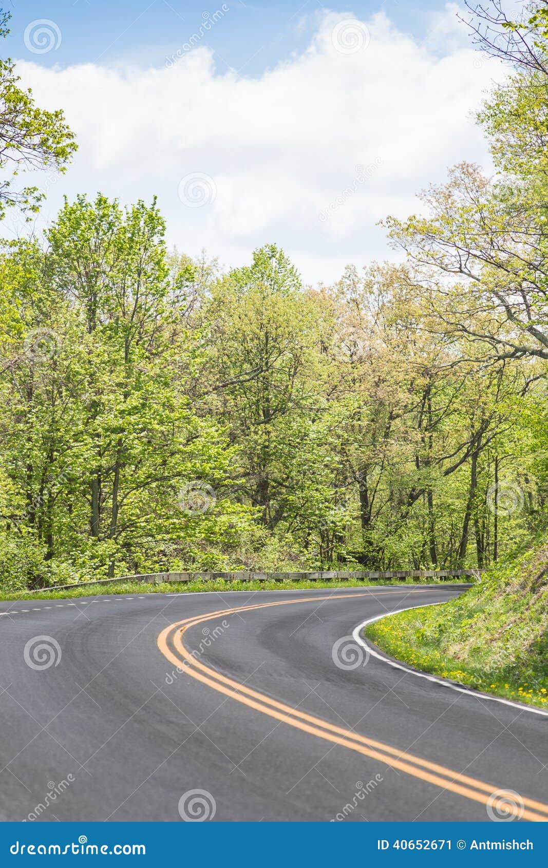 Road View in Mountains in Virginia Stock Image Image of mountain