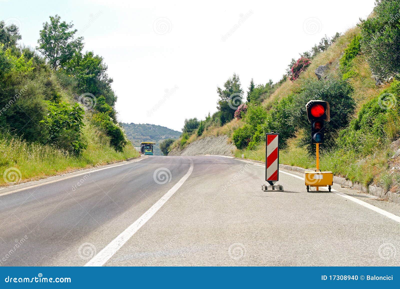 Road works stock photo. Image of build, standstill, road 17308940