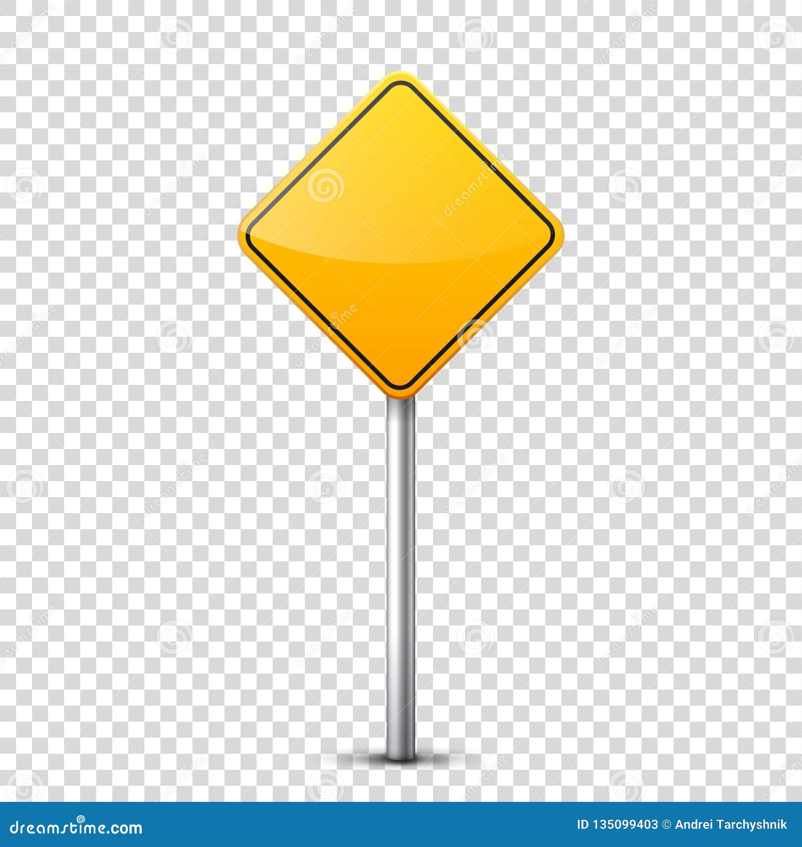 Road Yellow Signs Collection Isolated On Transparent Background Road Traffic Control Lane Usage Stop And Yield Stock Vector Illustration Of Post Pointer