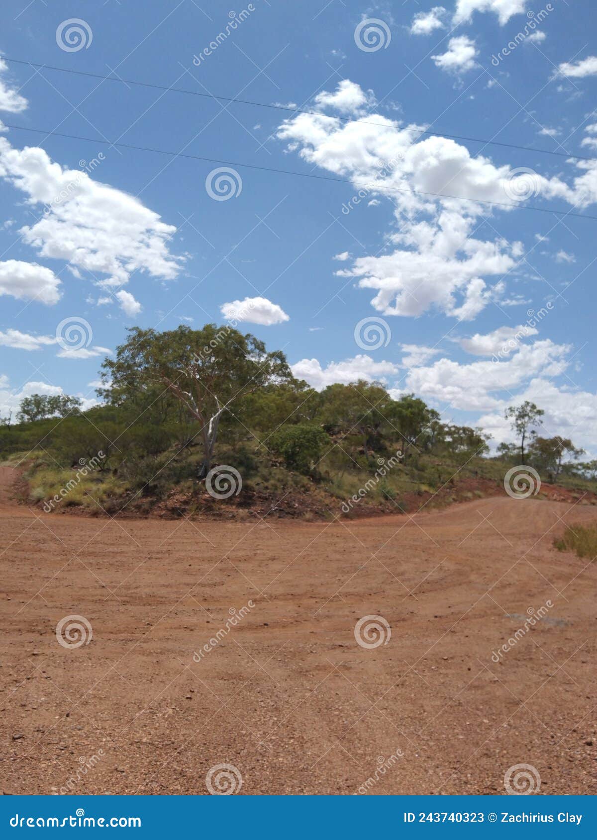 Roads of Cloncurry Dam stock image. Image of cloud, grassland 243740323
