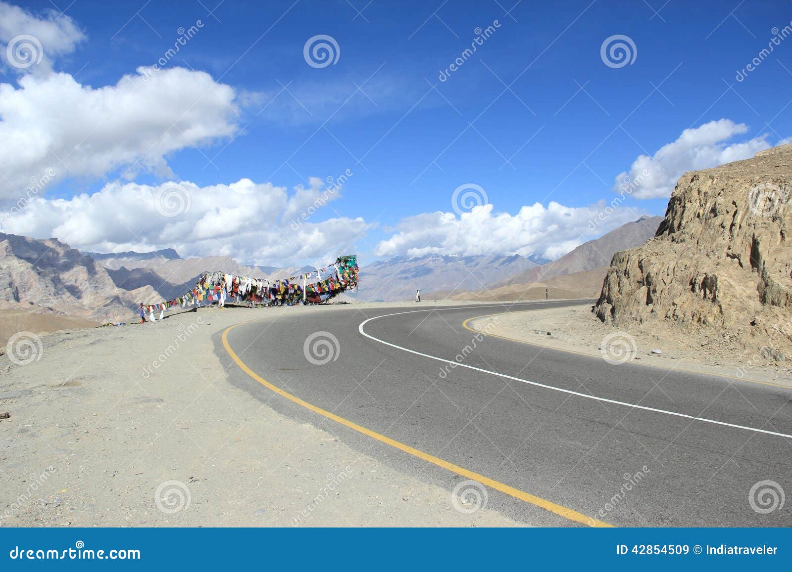 Roads in ladakh. stock image. Image of landscape, mountains 42854509