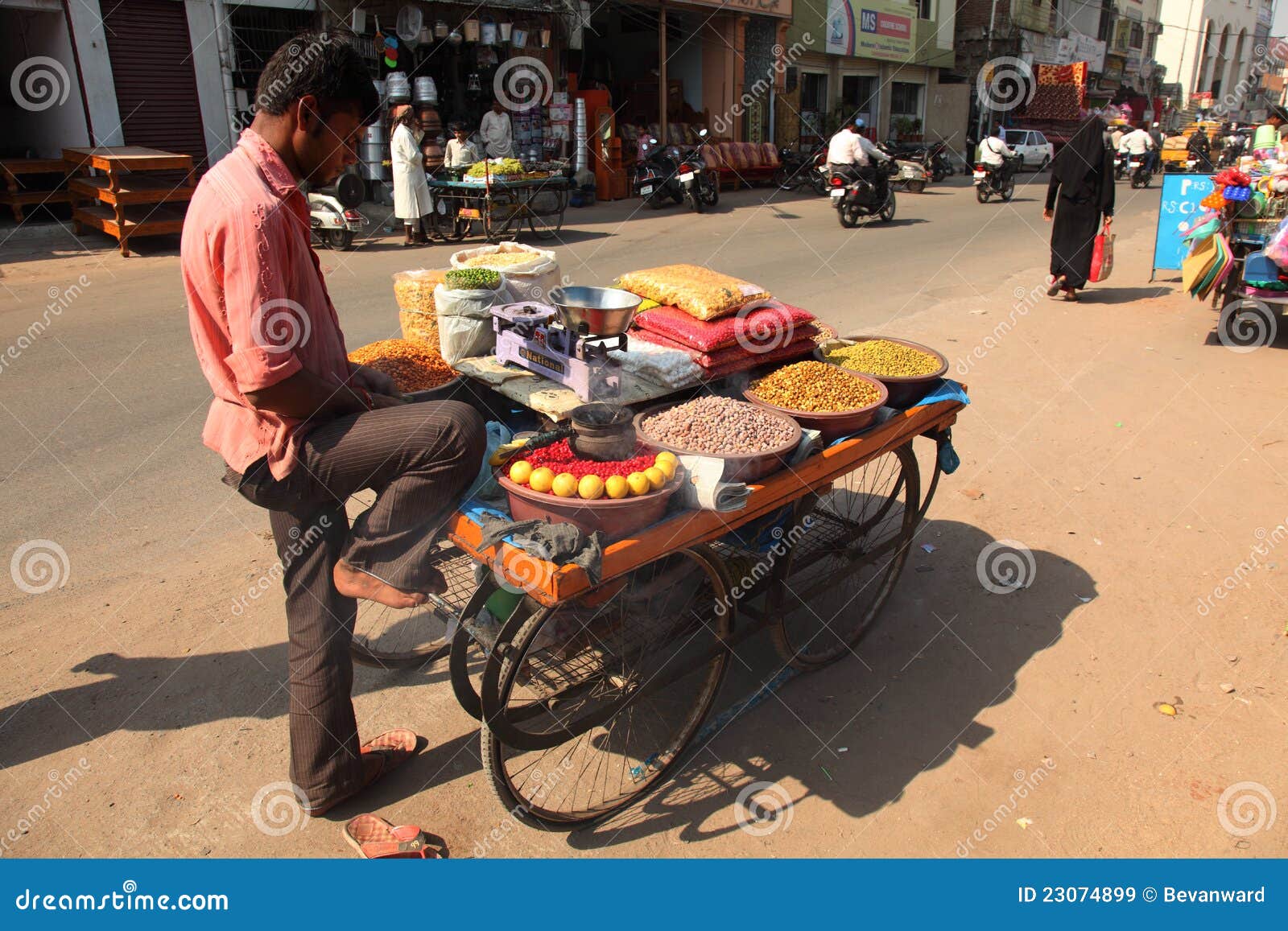 Roadside Food Stall Editorial Stock Image Image 23074899
