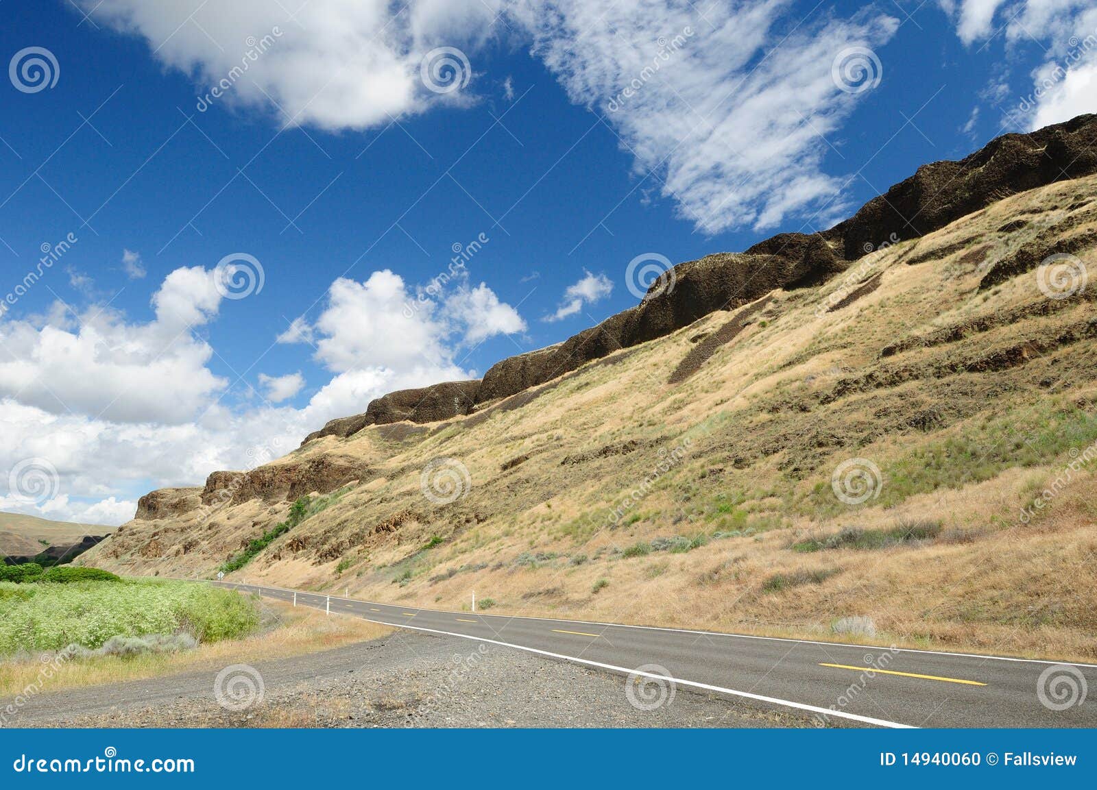 Roadside rock cliff stock photo. Image of rock, cliff 14940060