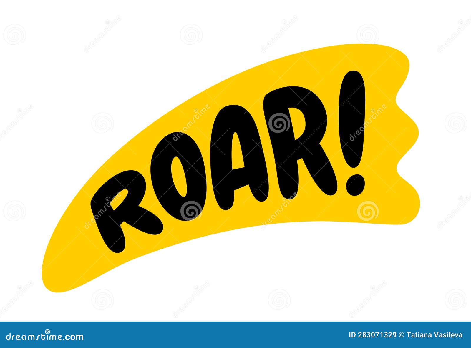 Angry Roar Sound Effect Text Stock Vector Image & Art - Alamy