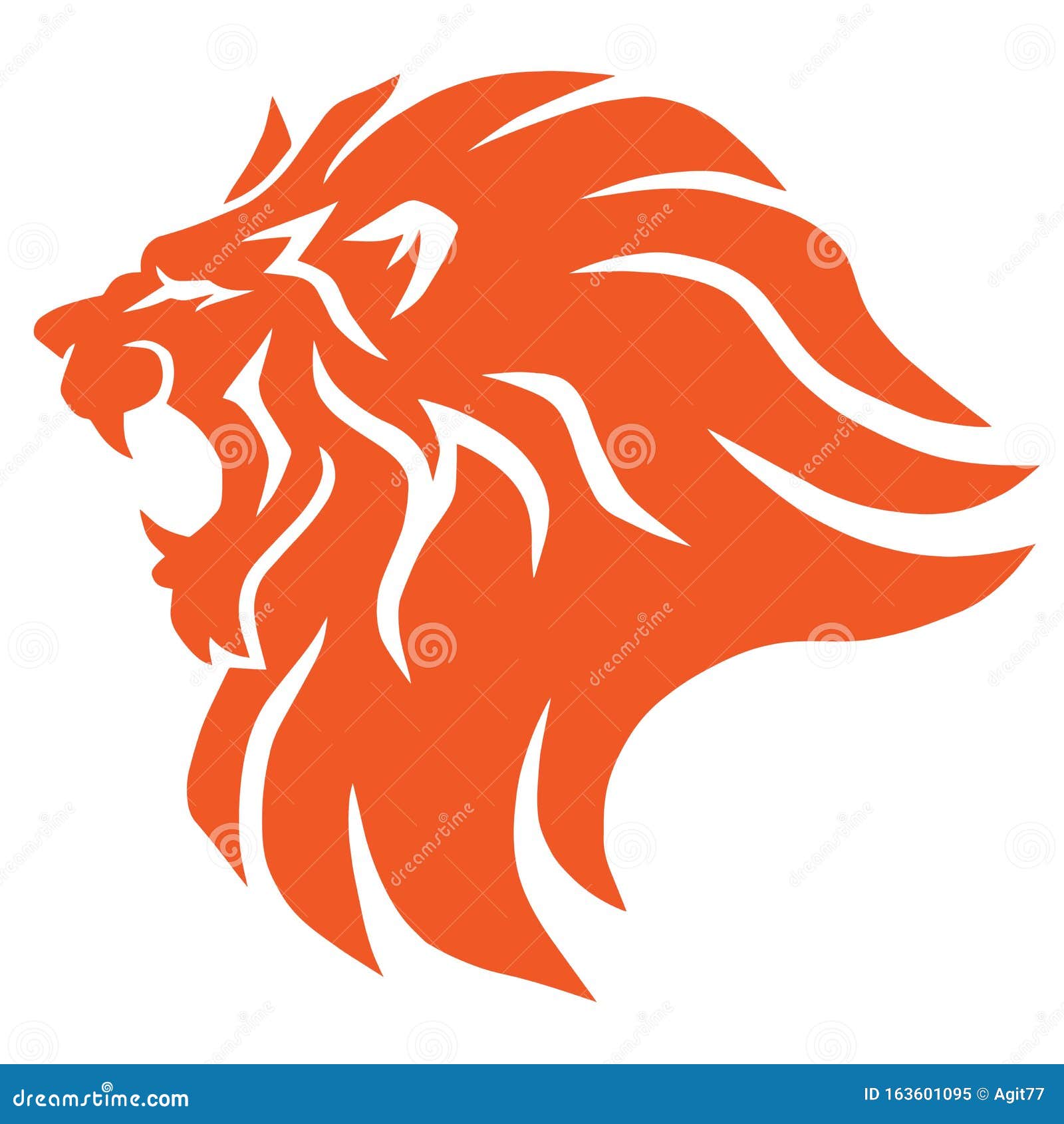 Roaring Lion Head Logo Vector Icon Design Stock Vector - Illustration of  emblem, concept: 163601095