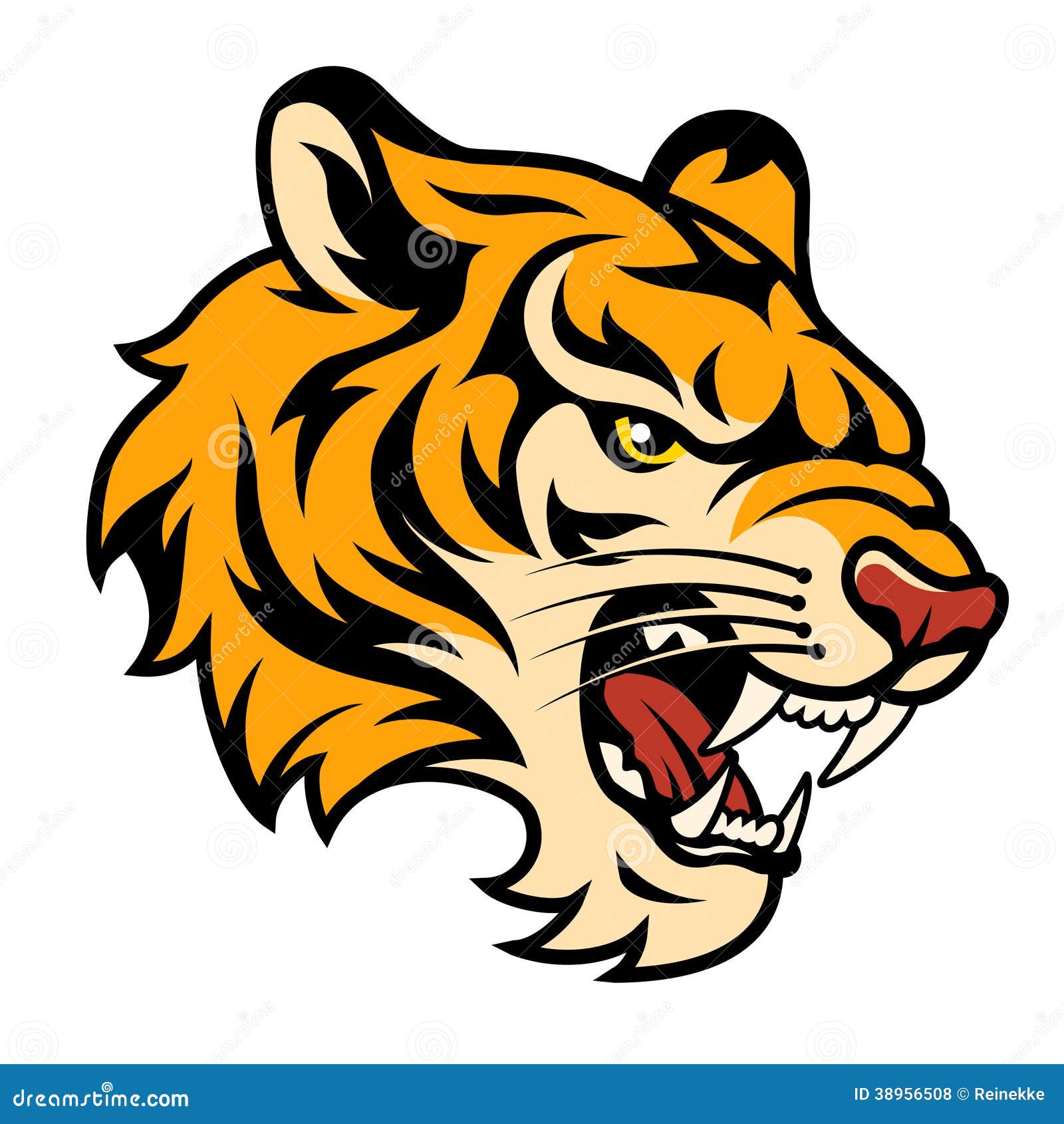 tiger roar clipart - photo #5