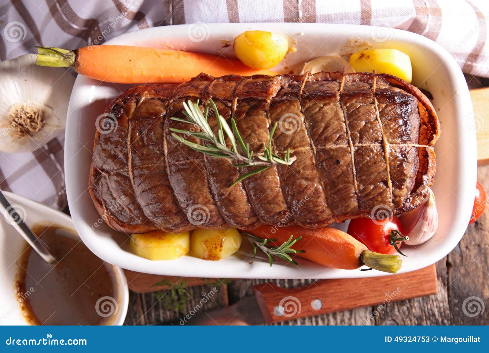Roast beef stock image. Image of fillet, vegetable, meat 49324753
