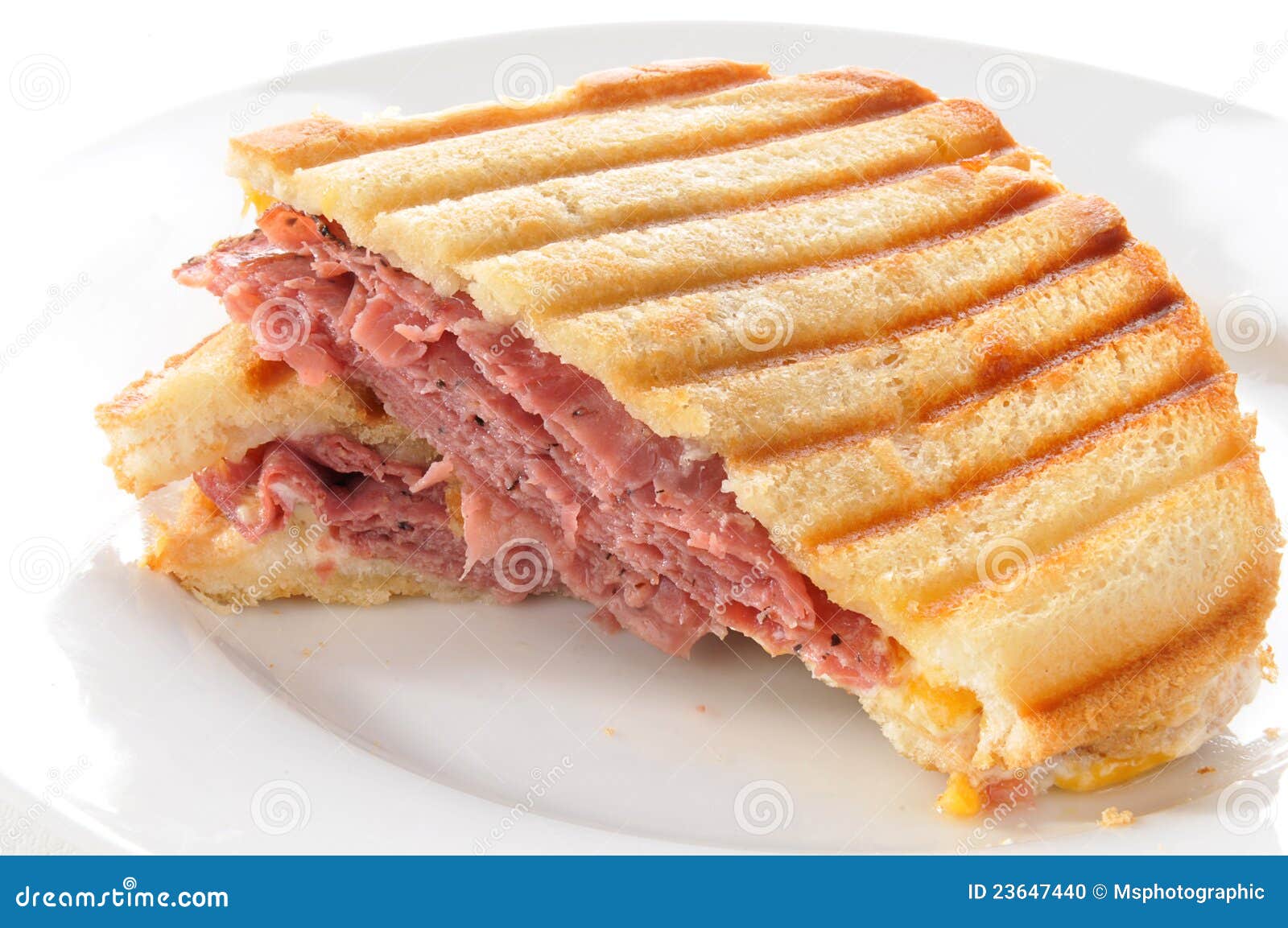 Roast beef panini stock photo. Image of toasted, grilled 23647440