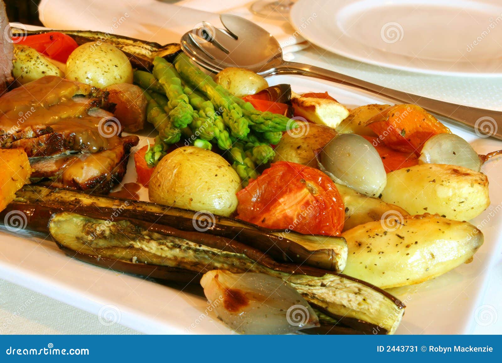 Roast Beef and Vegetables stock image. Image of roma, dining 2443731