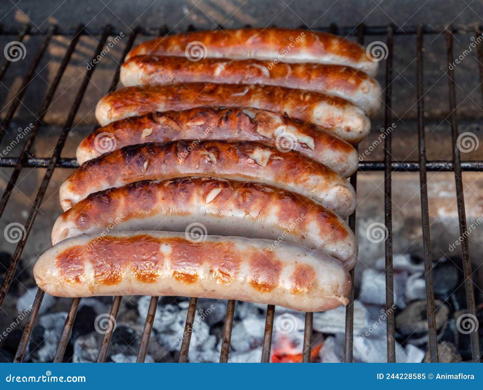 Roast on the Charcoal Grill Stock Image Image of grate, picnic 244228585