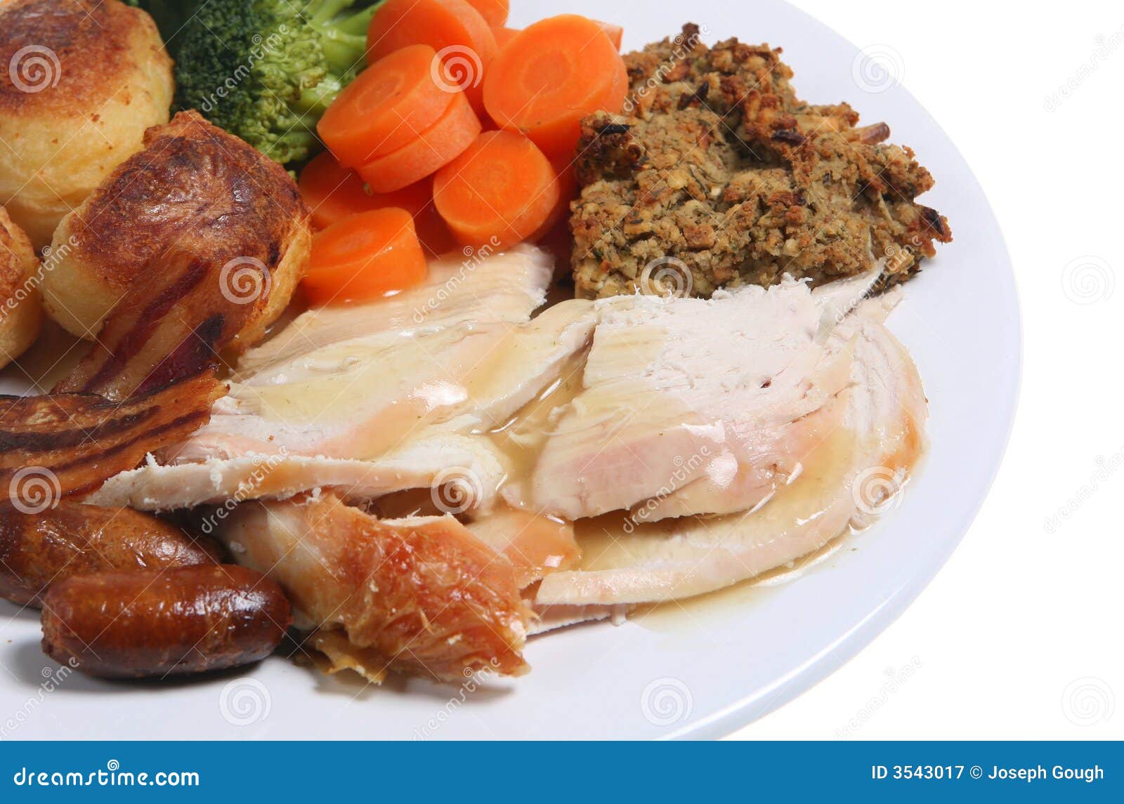 Roast Chicken Dinner stock image. Image of dinner, refreshment - 3543017