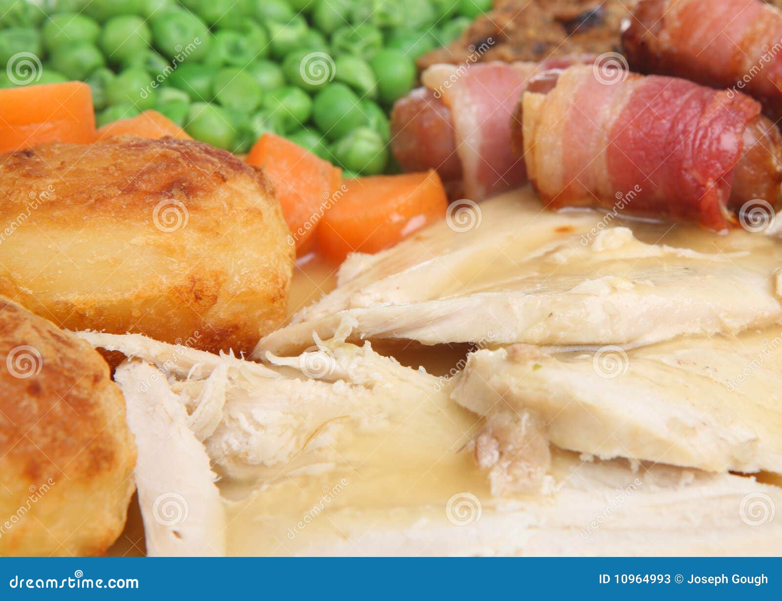 Roast Chicken Dinner with Gravy Stock Image Image of roast, sunday