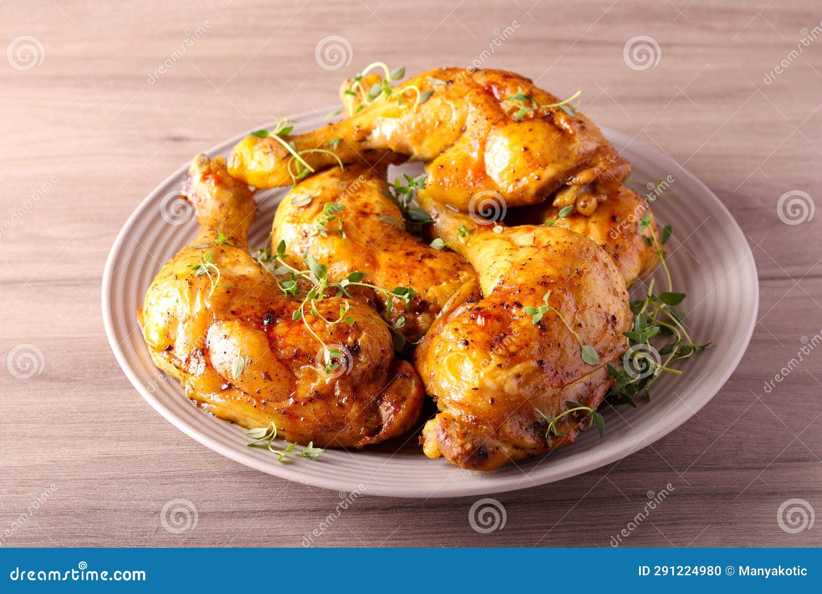 Roast chicken legs stock photo. Image of grill, homemade 291224980