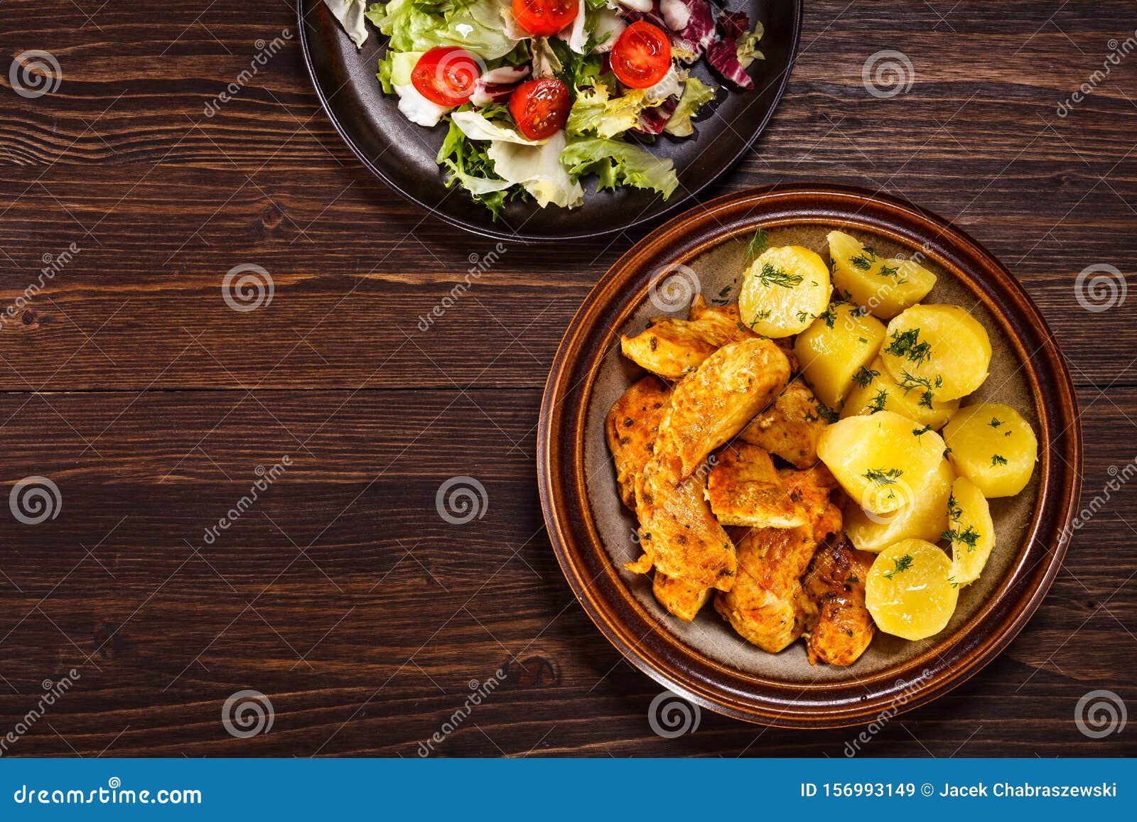 Roast Chicken Strips and Vegetables Stock Image Image of breast