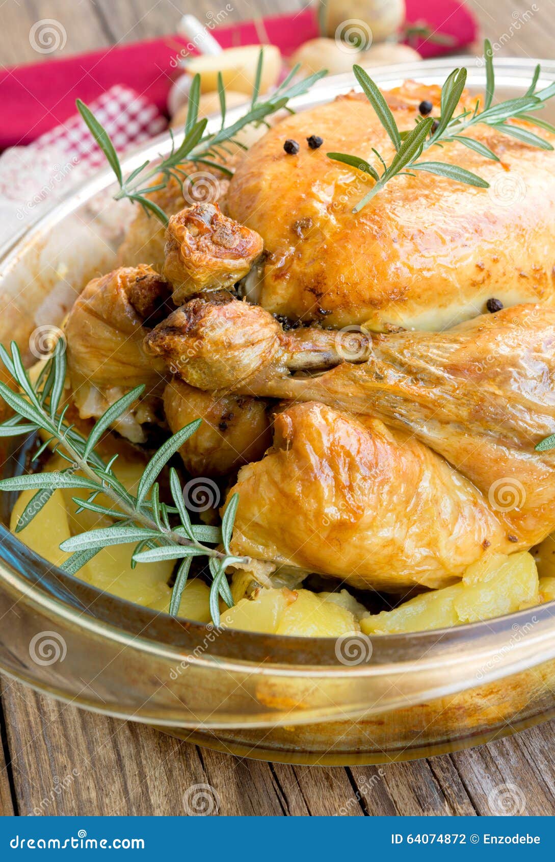 Roast chicken stuffed stock photo. Image of cuisine, cooked 64074872