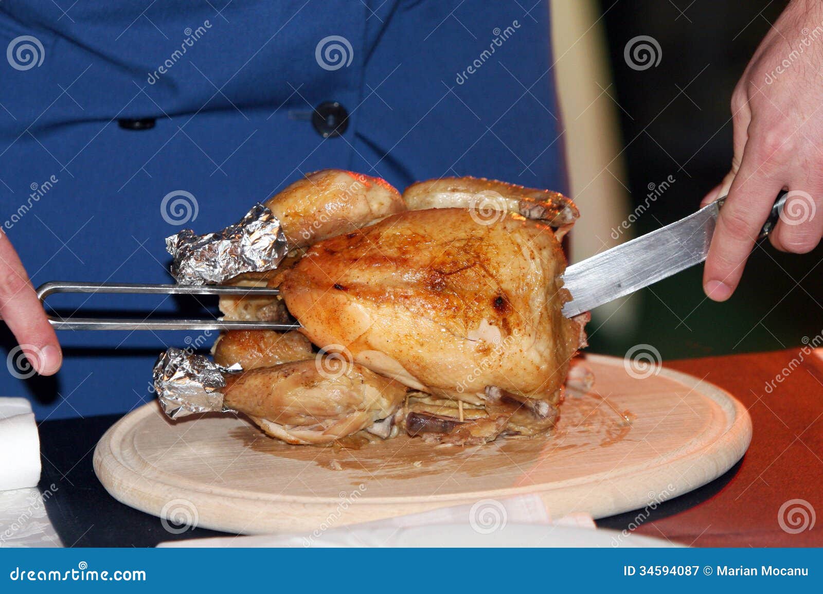 Roast chicken stock image. Image of grill, salad, restaurant 34594087