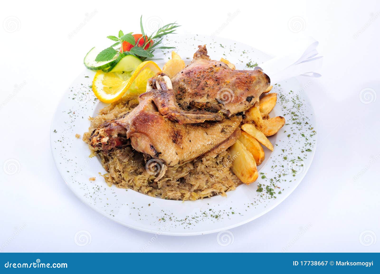 Roast duck meat stock image. Image of cucumber, meat 17738667