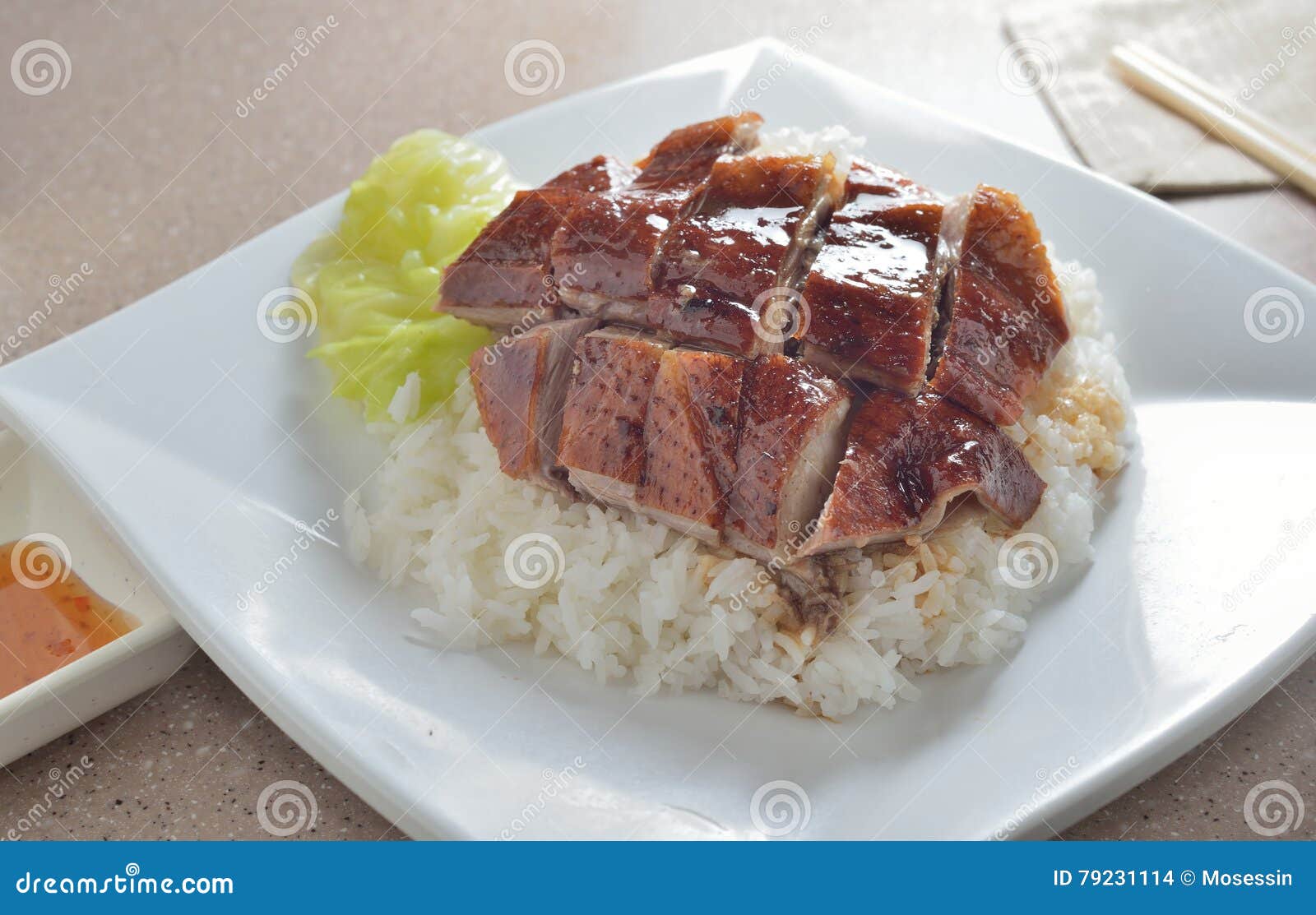 Roast duck rice stock photo. Image of dish, cuisine, food 79231114