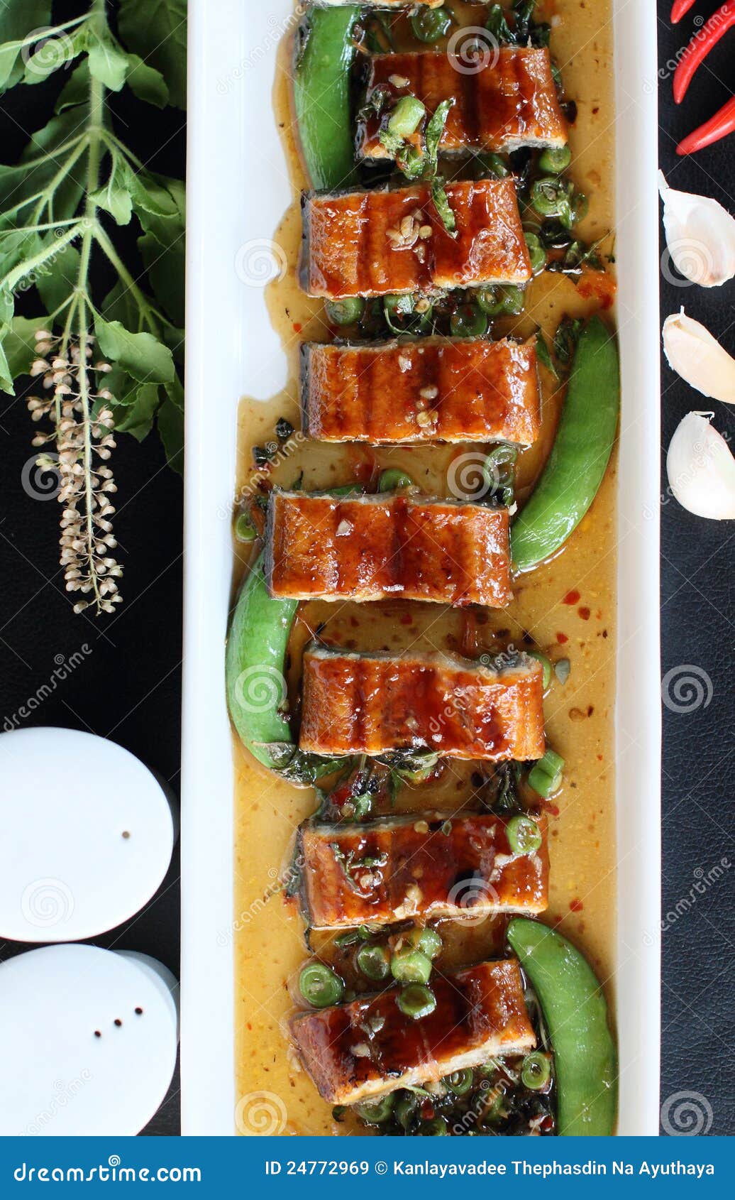 Roast eel stock image. Image of fish, cuisine, cured 24772969