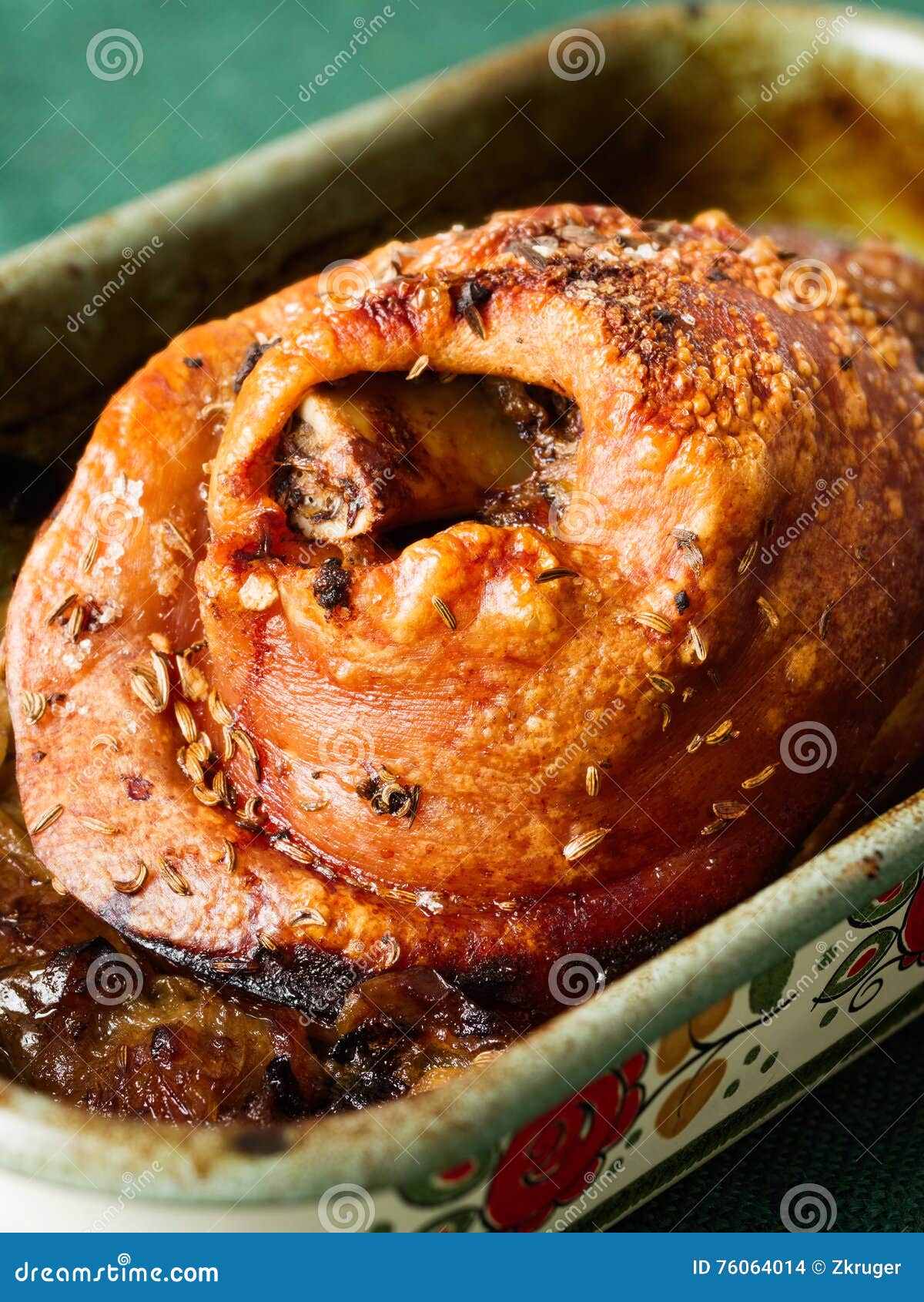 Roast Golden Crispy German Pork Knuckle Stock Photo Image of pork