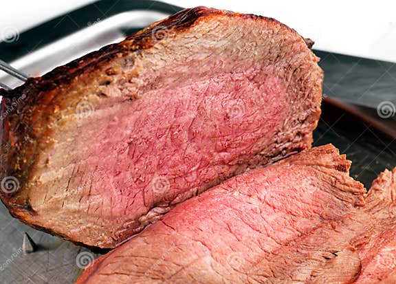Roast joint of beef stock image. Image of succulent, dinner - 22740751