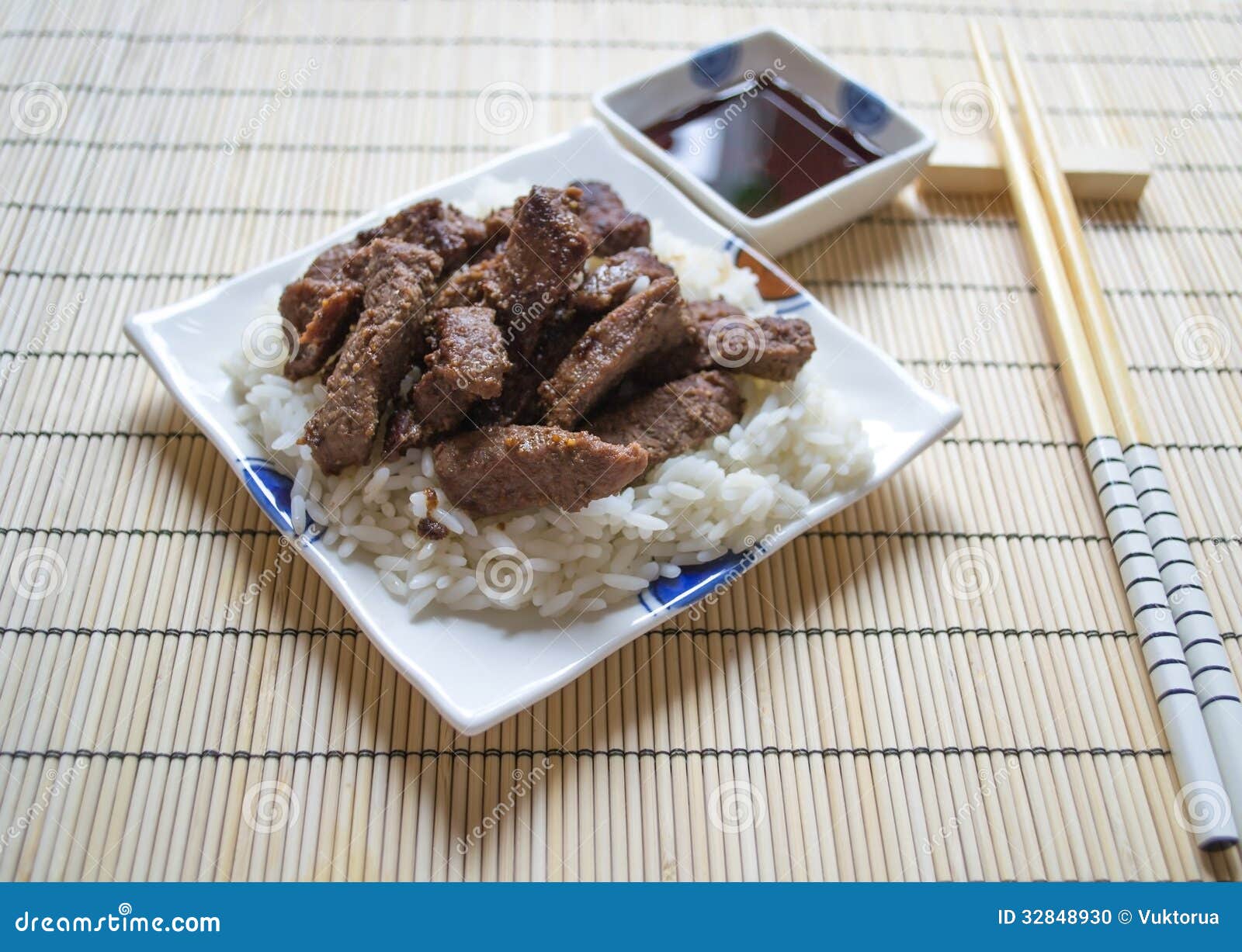 Roast meat Japanese stock photo. Image of chinese, japanese 32848930