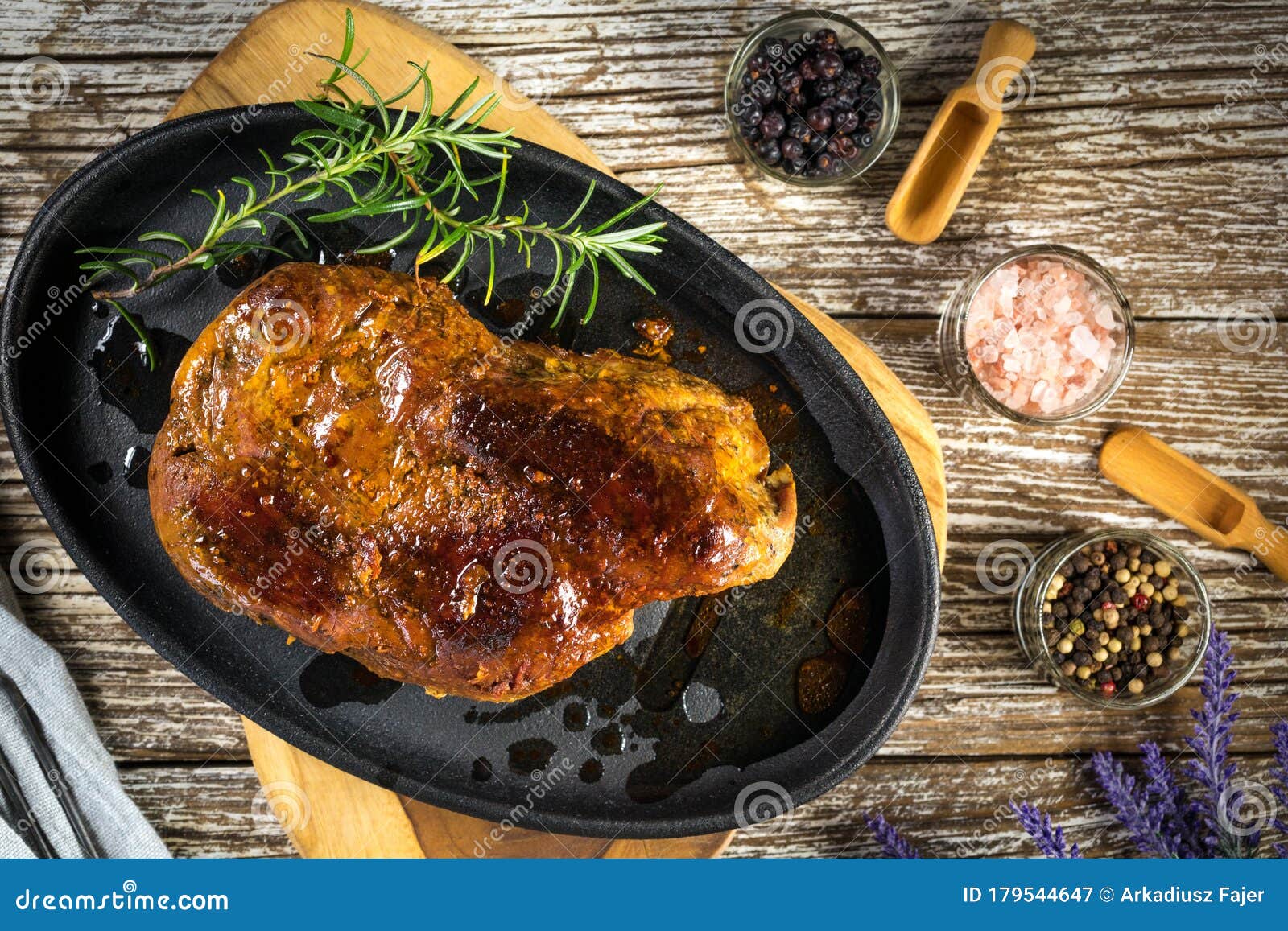 Roast pork neck stock image. Image of meat, roast, meal 179544647