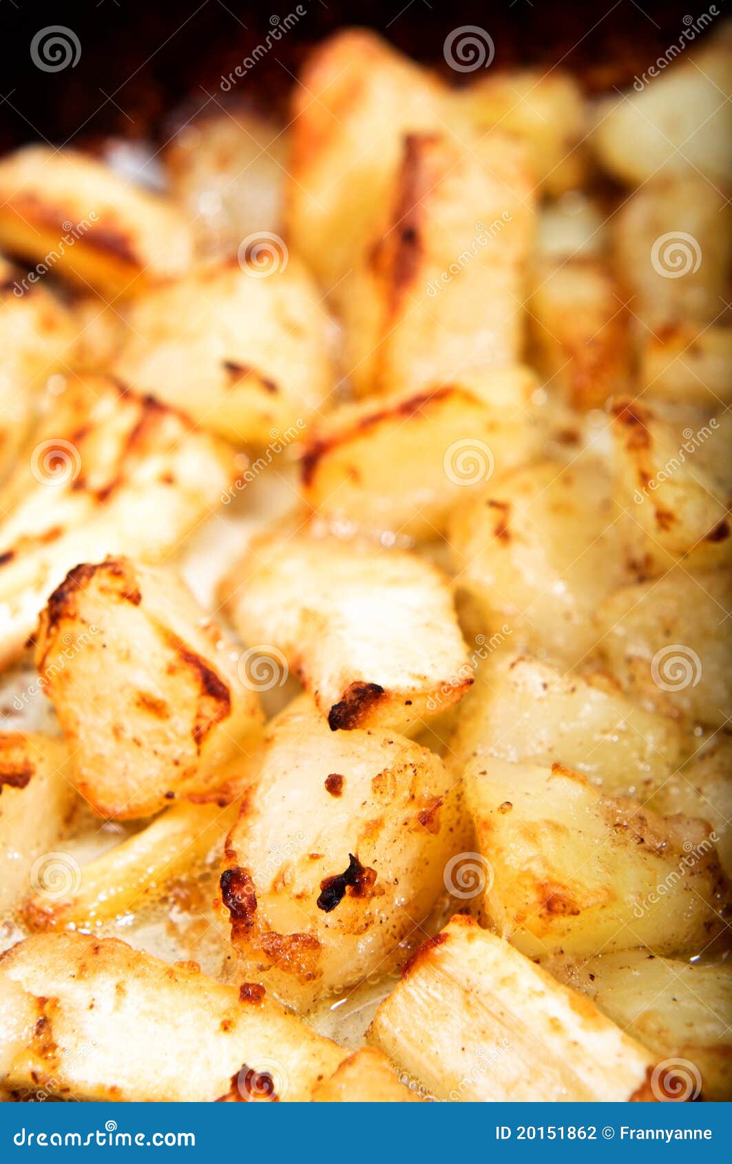 Roast Potatoes and Parsnips Vertical Stock Photo Image of bubbling, sunday 20151862