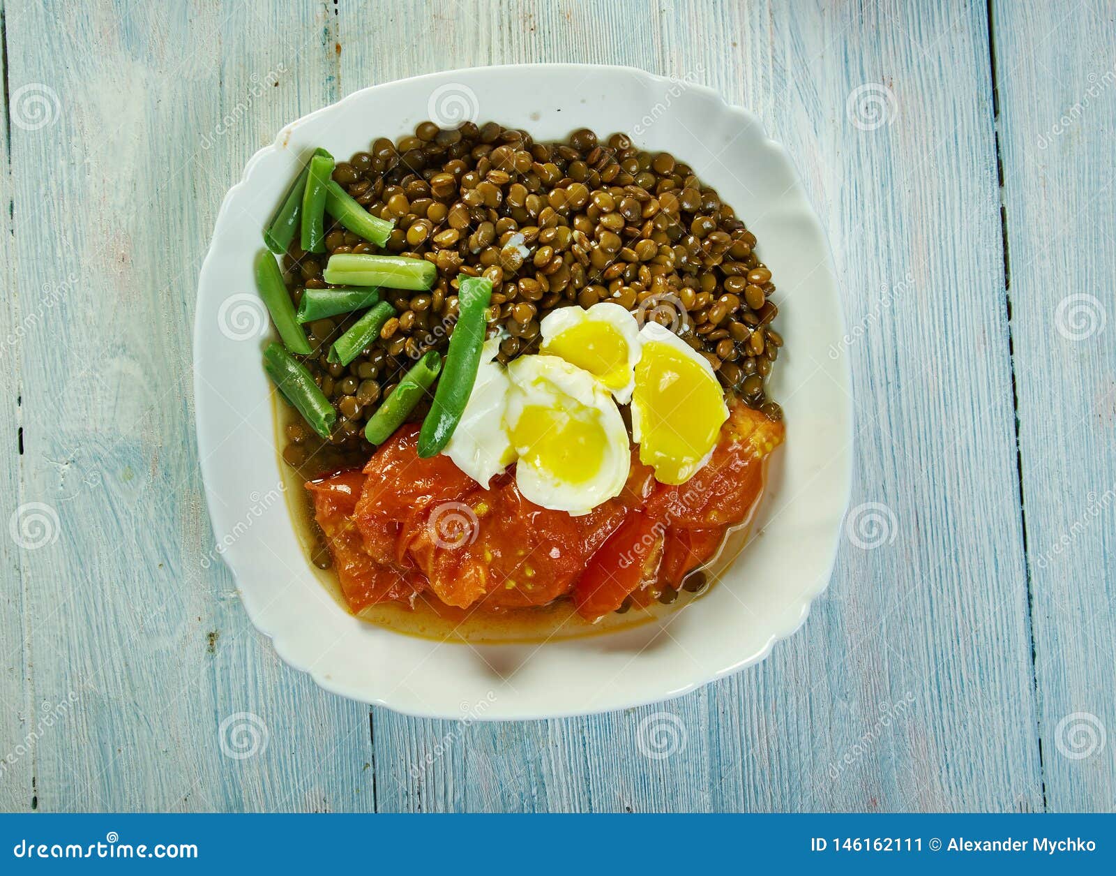 Roast Tomatoes and Lentils stock image. Image of food 146162111