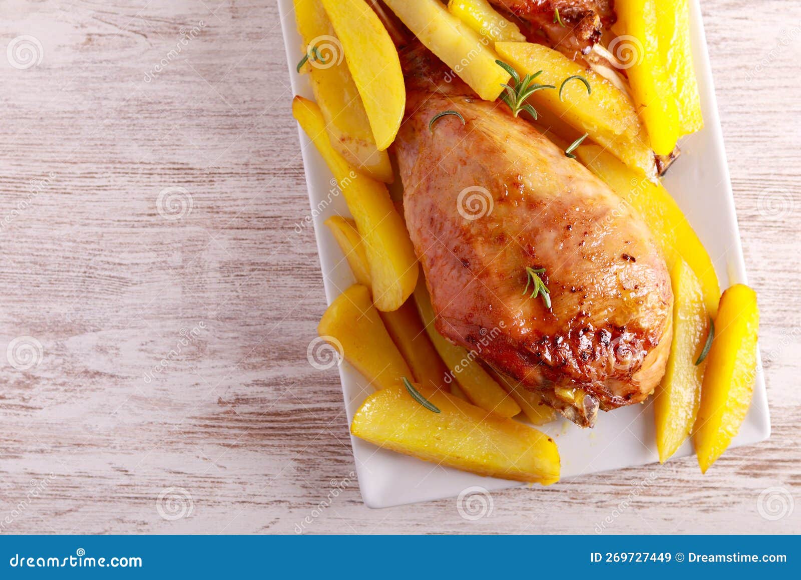 Roast turkey legs stock image. Image of turkey, flat 269727449