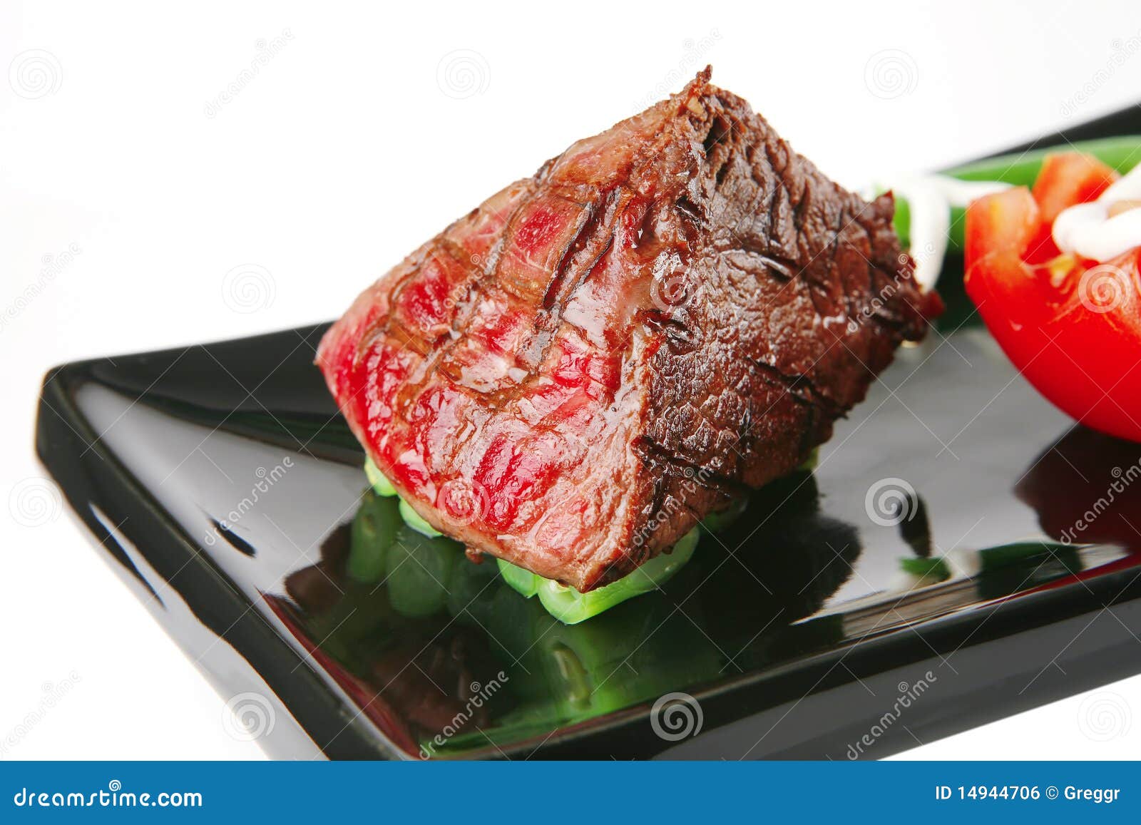 Roast Veal Fillet on a Plate Stock Photo Image of cooked, charbroiled