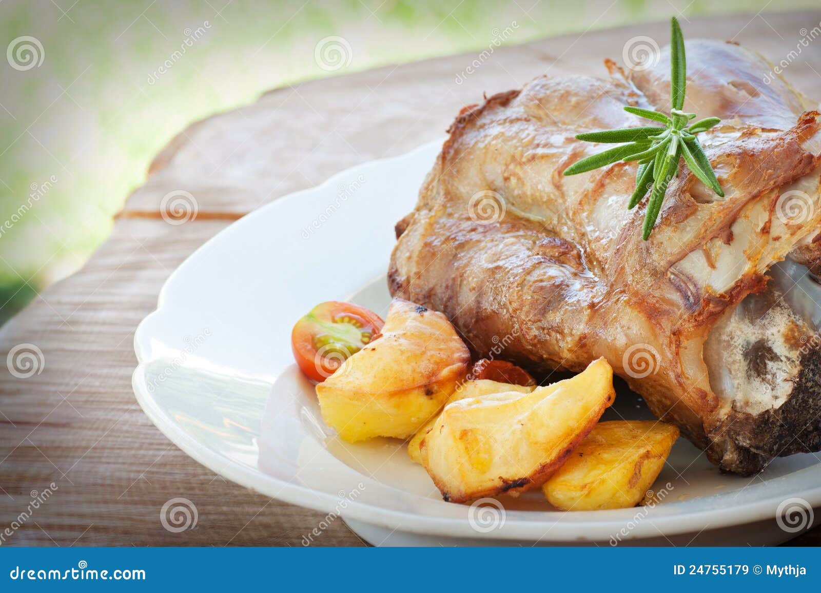 Roasted and baked Veal stock image. Image of healthy 24755179