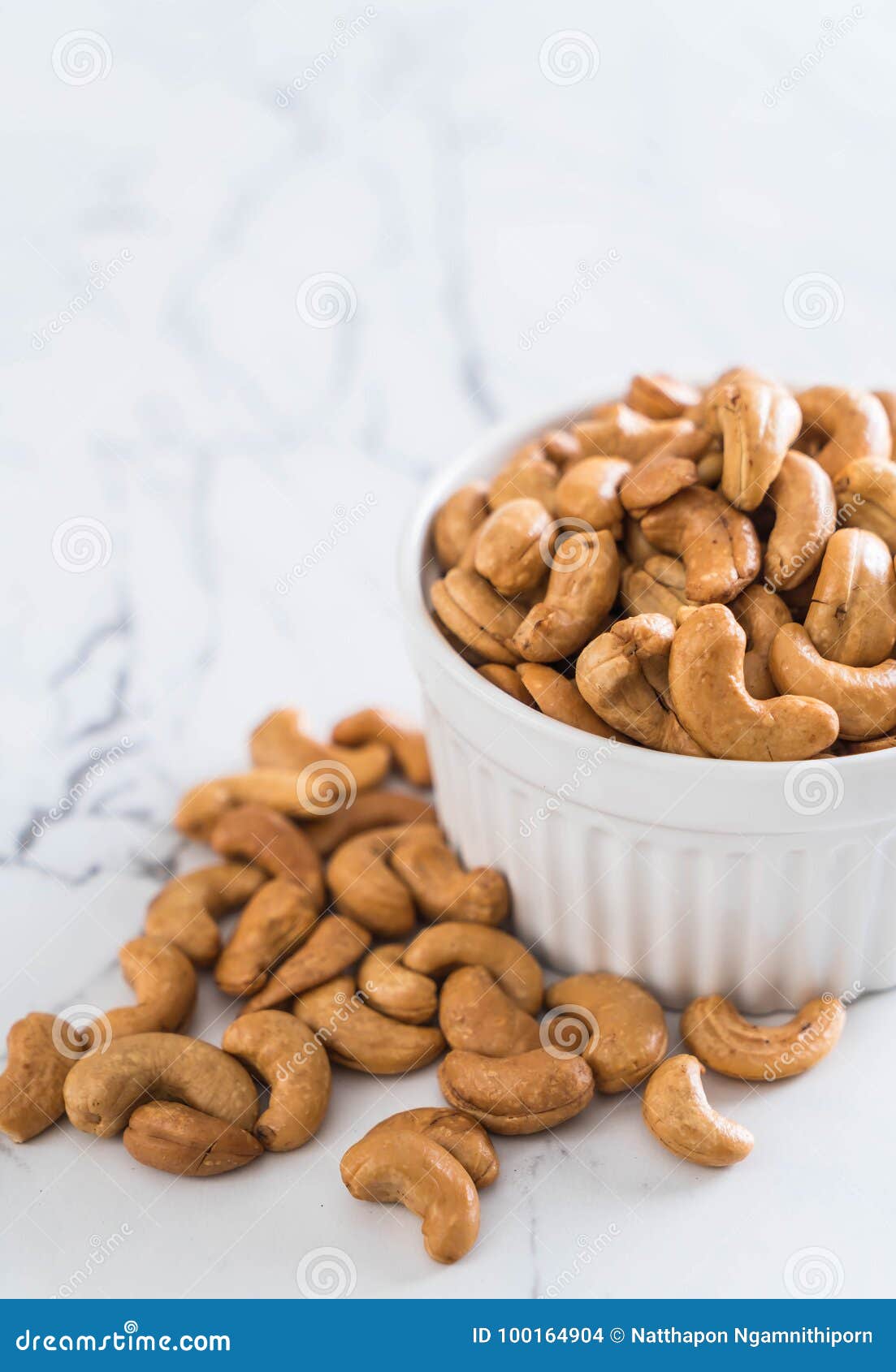 Roasted cashew nuts stock photo. Image of health, salted 100164904
