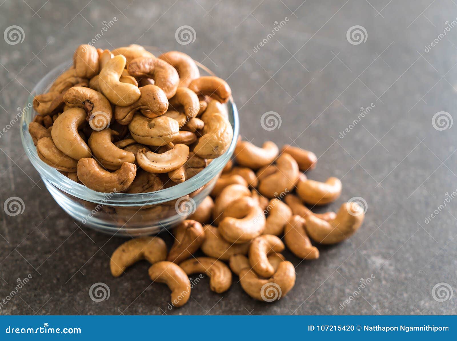 Roasted cashew nuts stock photo. Image of closeup, snack 107215420