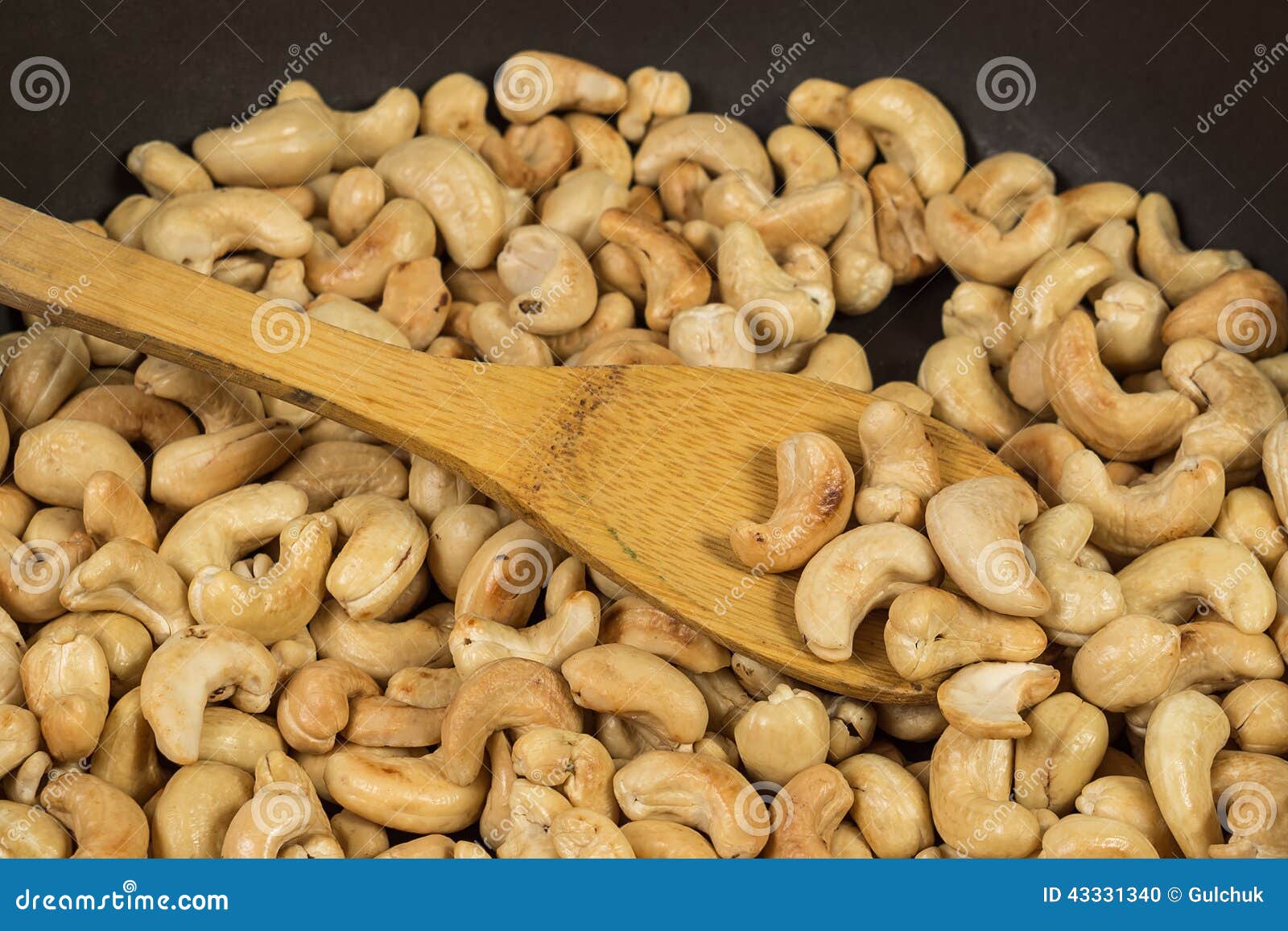 Roasted cashews stock photo. Image of nutrition, wooden 43331340