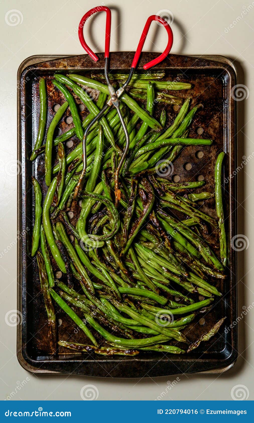 Roasted Chargrilled Green Beans Stock Photo Image of menu, roasted