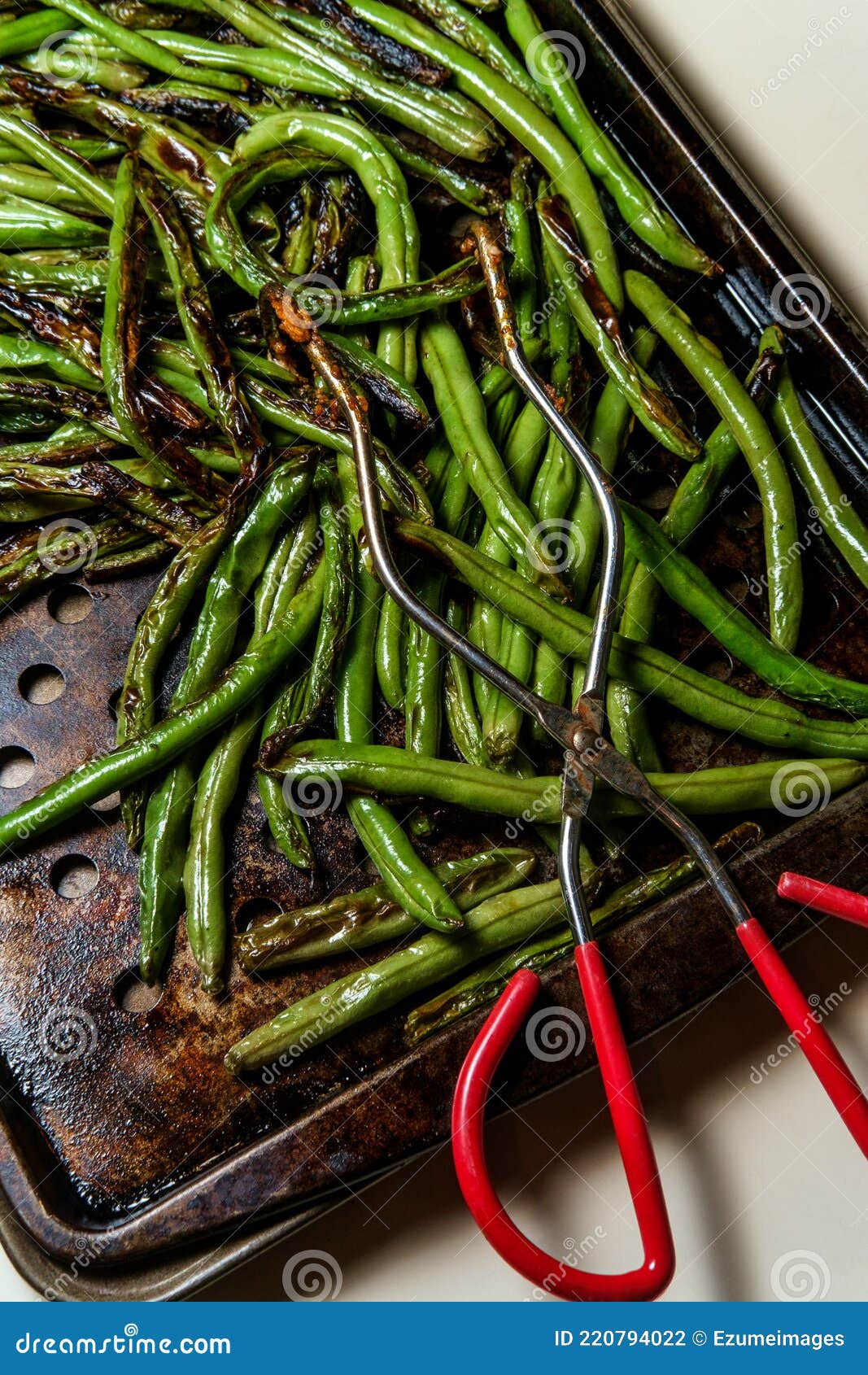 Roasted Chargrilled Green Beans Stock Photo Image of veggies, vert