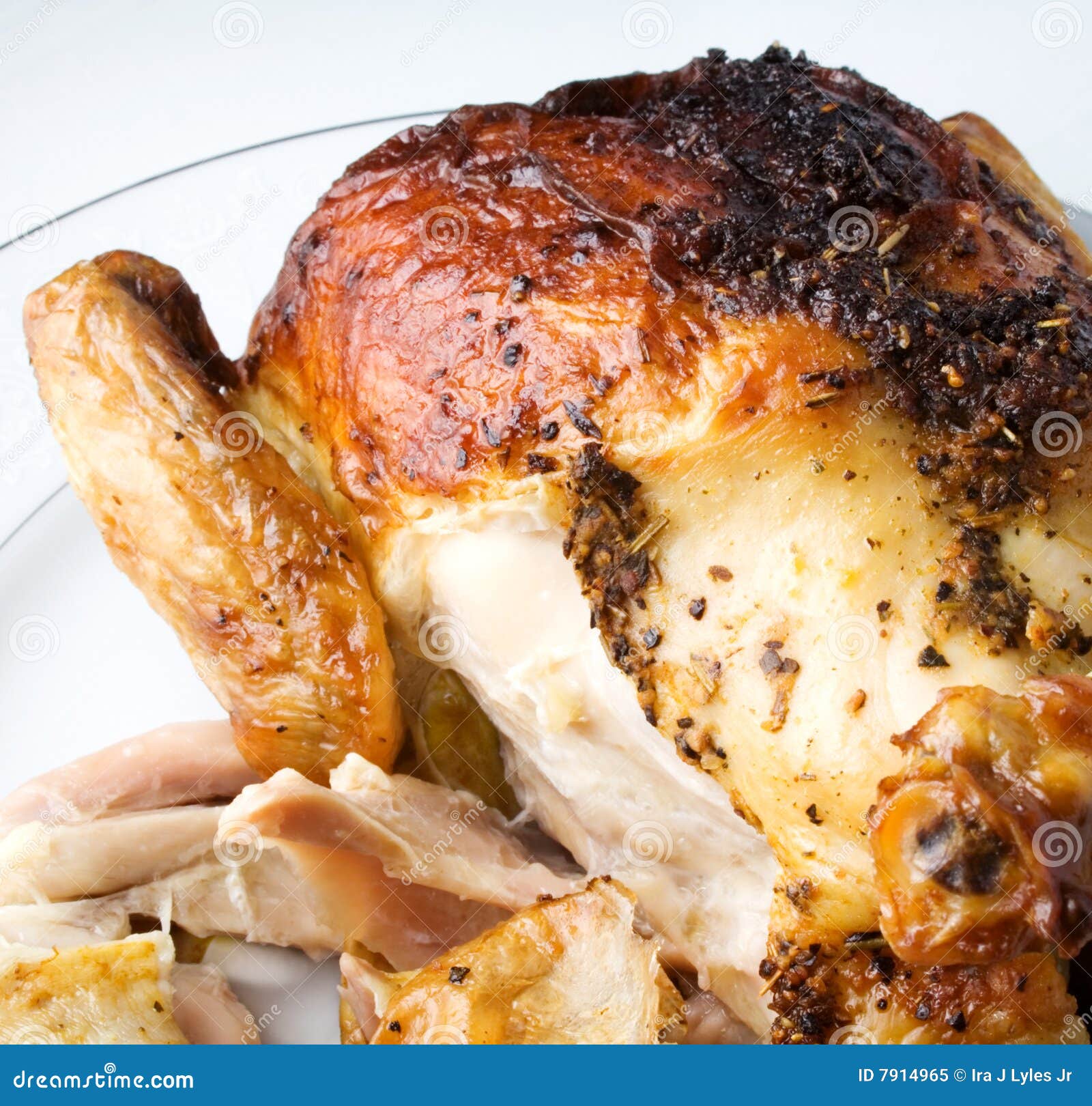 Roasted Chicken stock image. Image of health, pepper, dinner 7914965