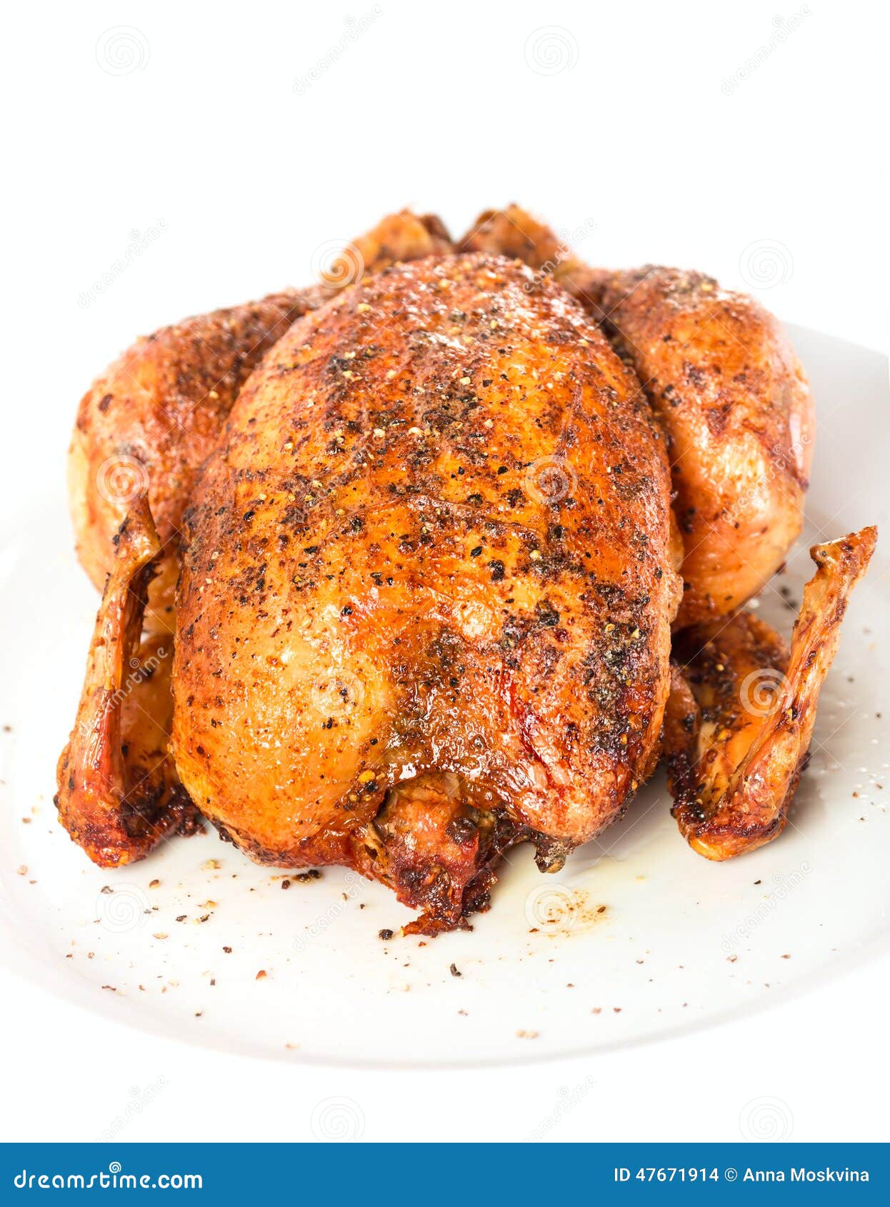 Roasted chicken stock photo. Image of cooked, diet, fried 47671914