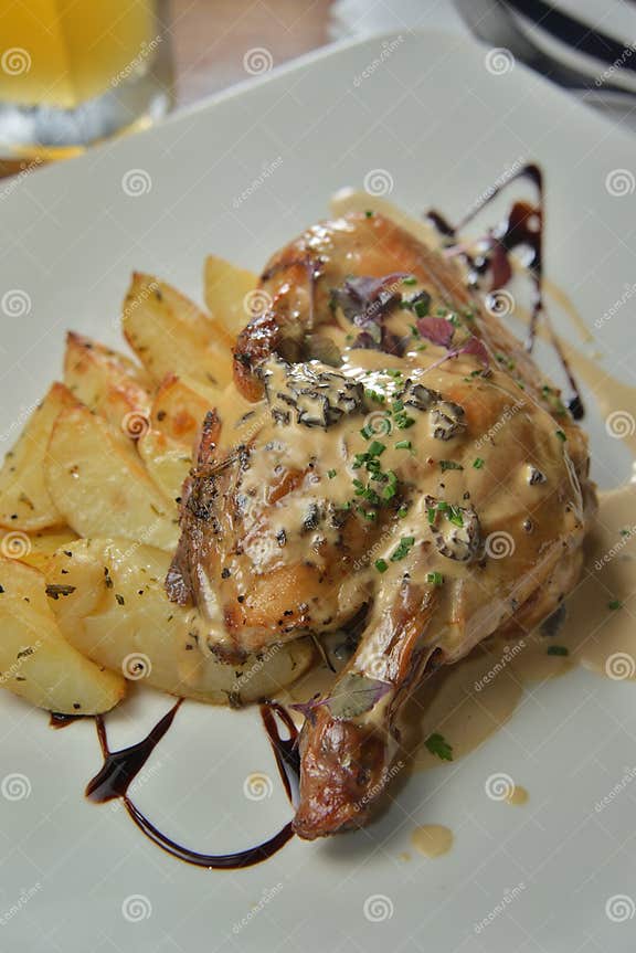 Roasted chicken stock image. Image of sauce, marco, roasted - 94977401