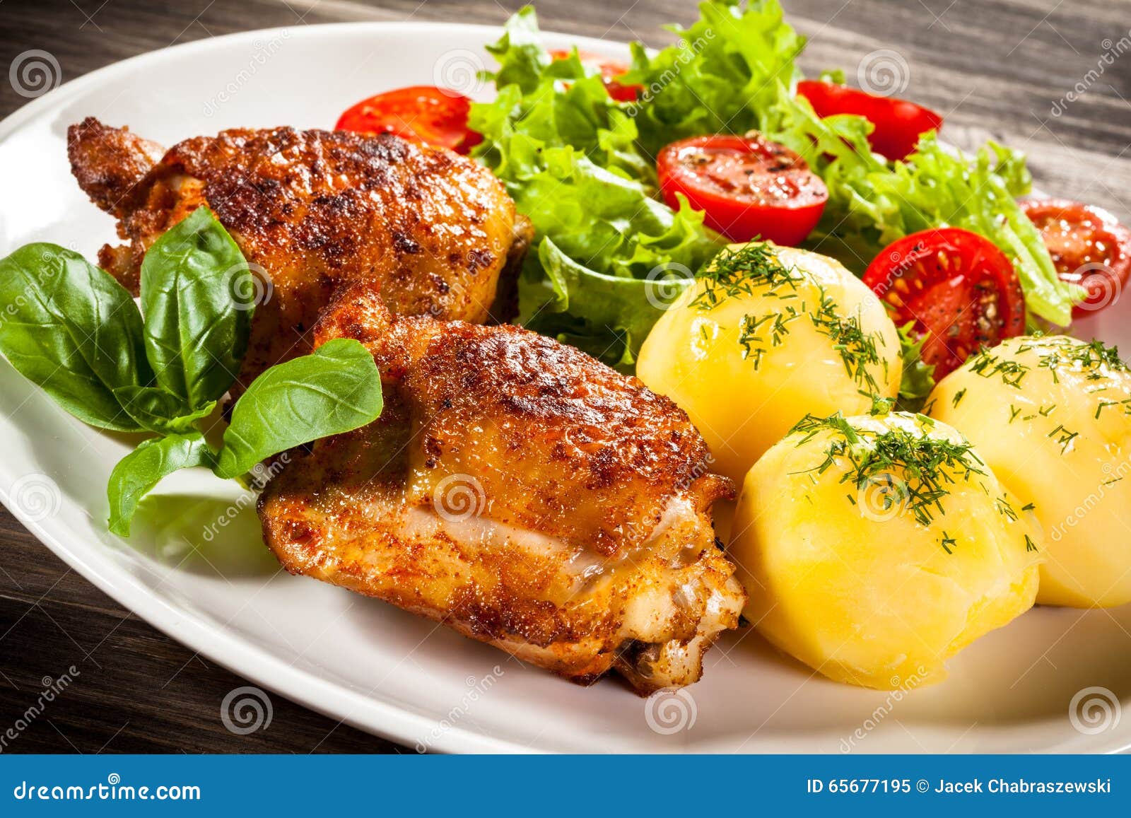 Roasted chicken leg stock image. Image of calorie, delicious 65677195