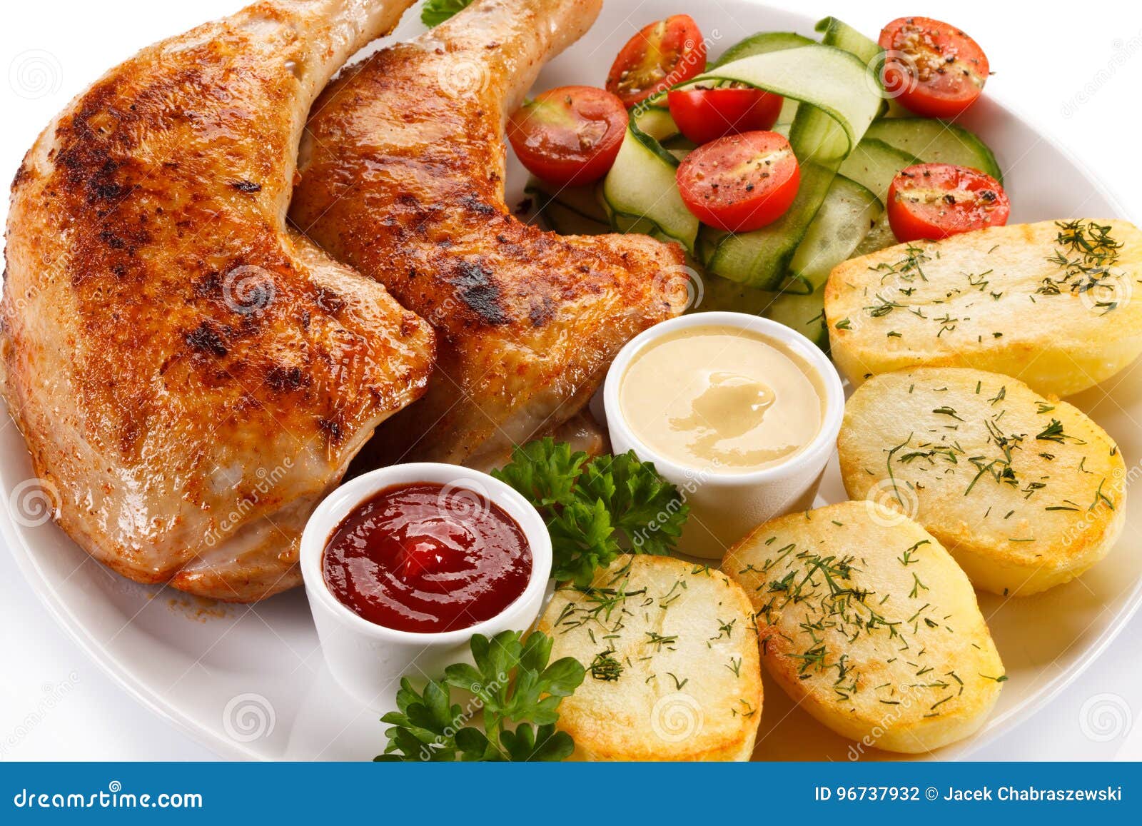 Roasted chicken leg stock photo. Image of calorie, drumstick 96737932