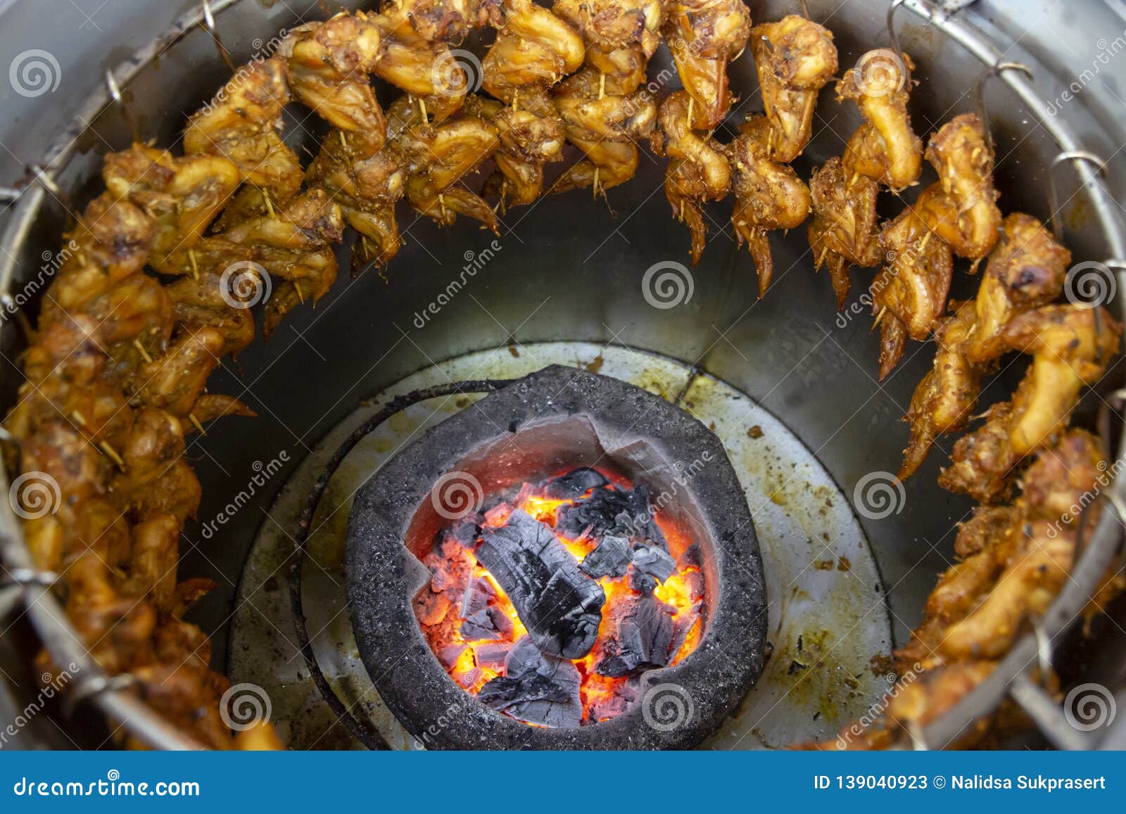 Roasted Chicken Thai Street Food Stock Image Image Of Prepared